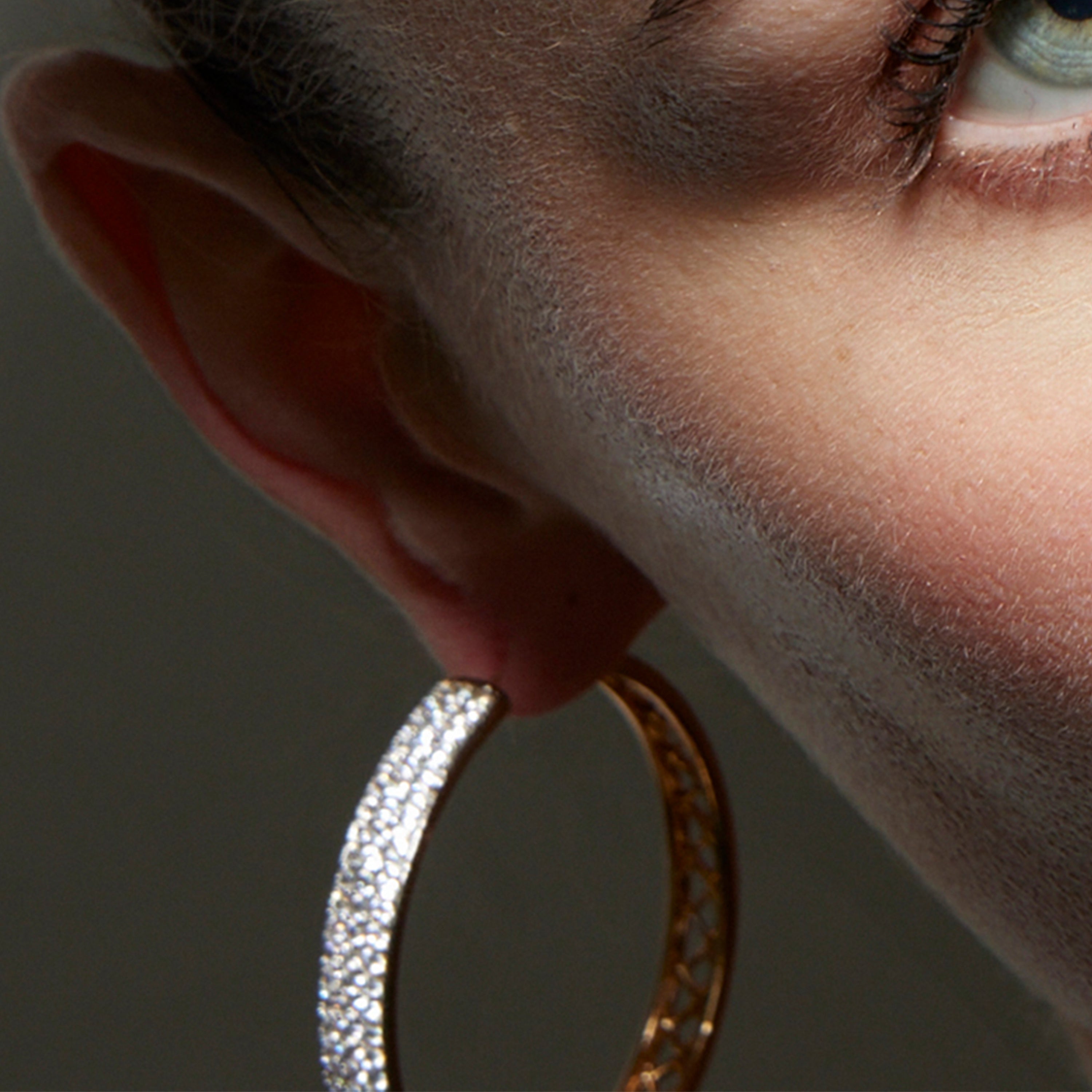 Pendientes con Circonita Brillante acabado oro 18k - Droke