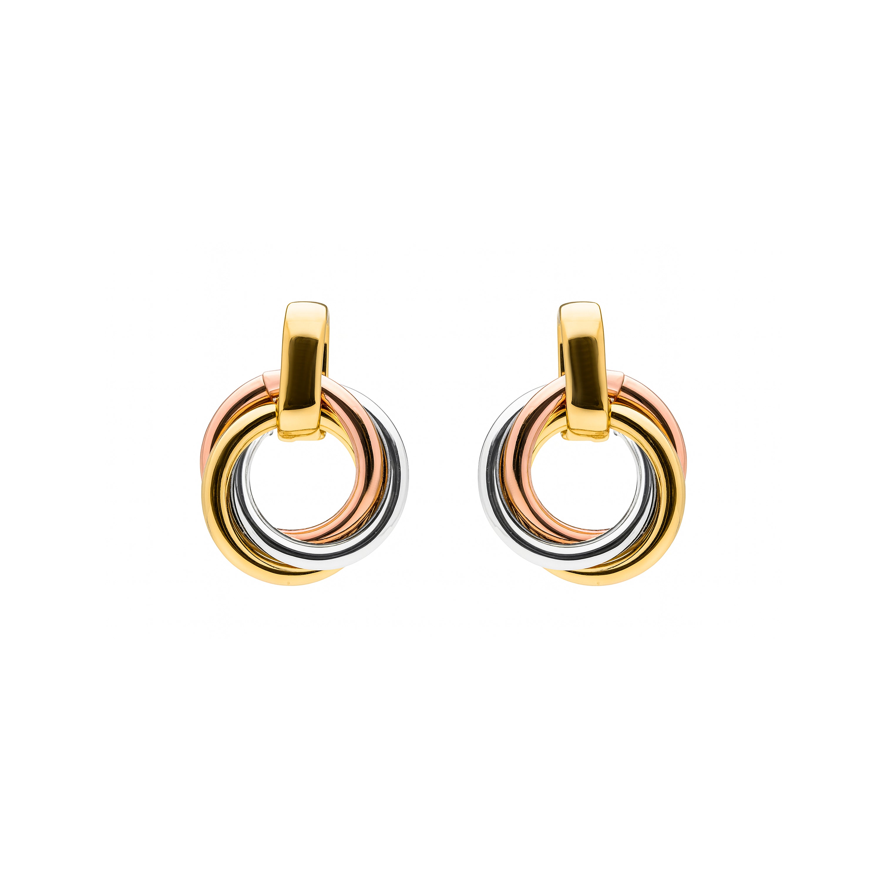 Pendientes acabado en oro amarillo 18k - Zenrah