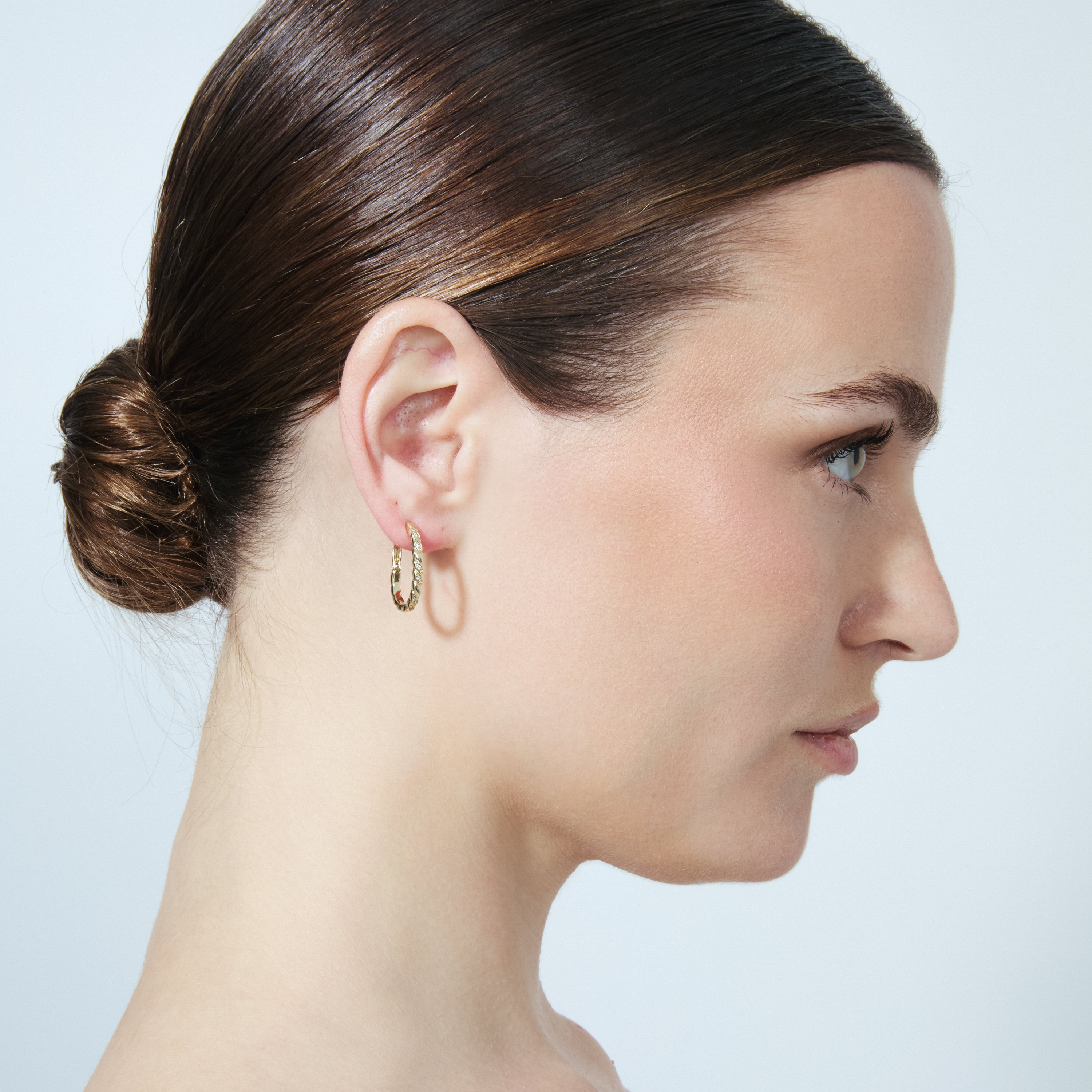 Pendientes de Aleación de Metal y Circonita Brillante acabado en oro amarillo de 18k - Kruulnaz