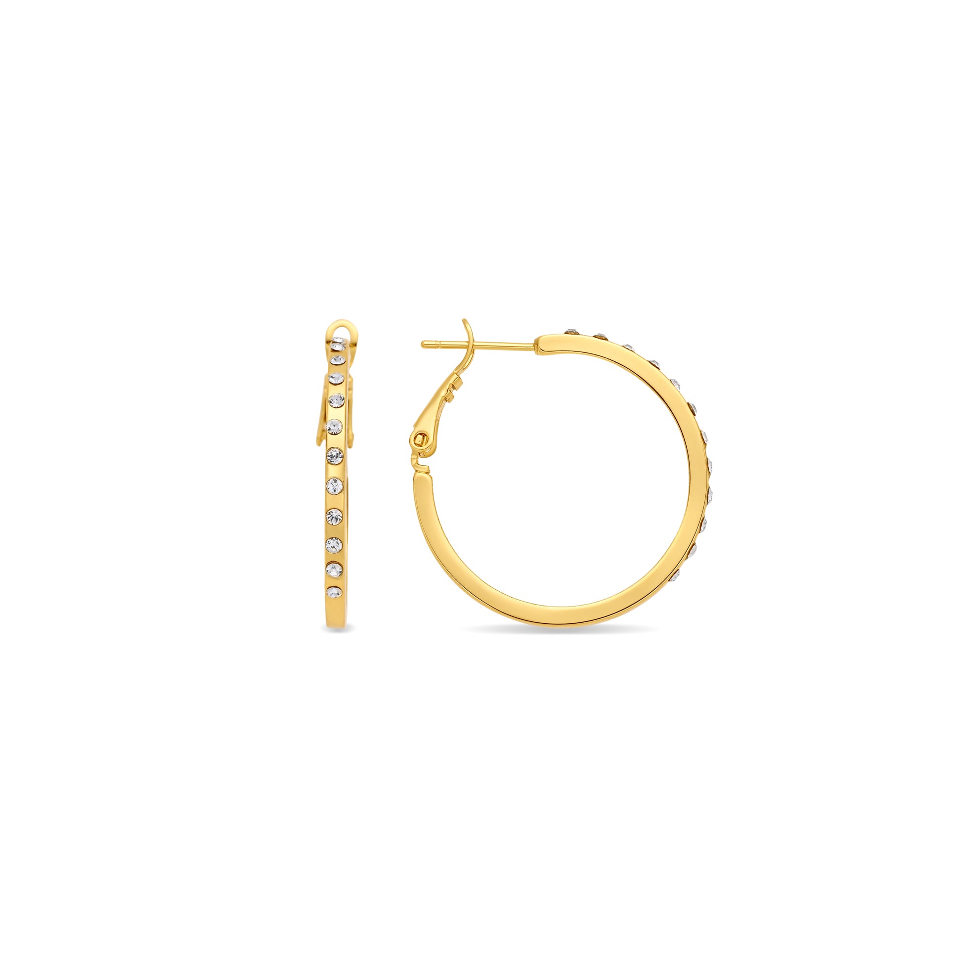 Pendientes de Aleación de Metal y Circonita Brillante acabado en oro amarillo de 18k - Ani