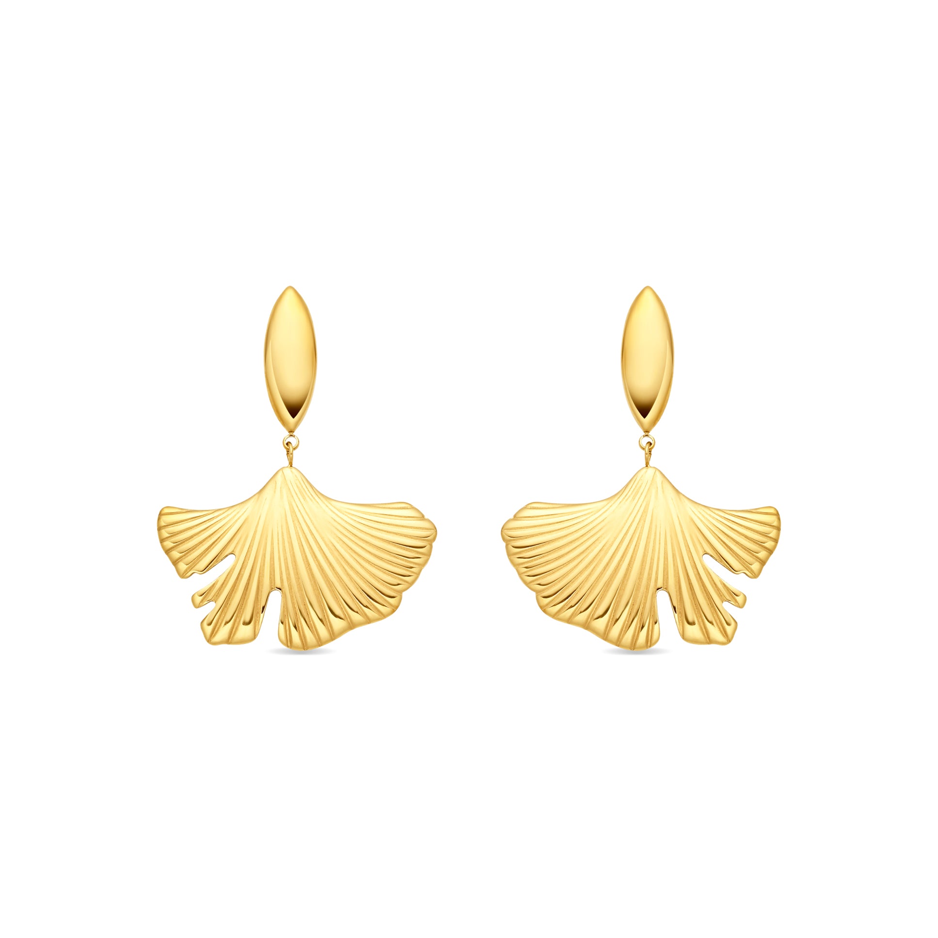 Pendientes acabado en oro amarillo de 18k - Bese