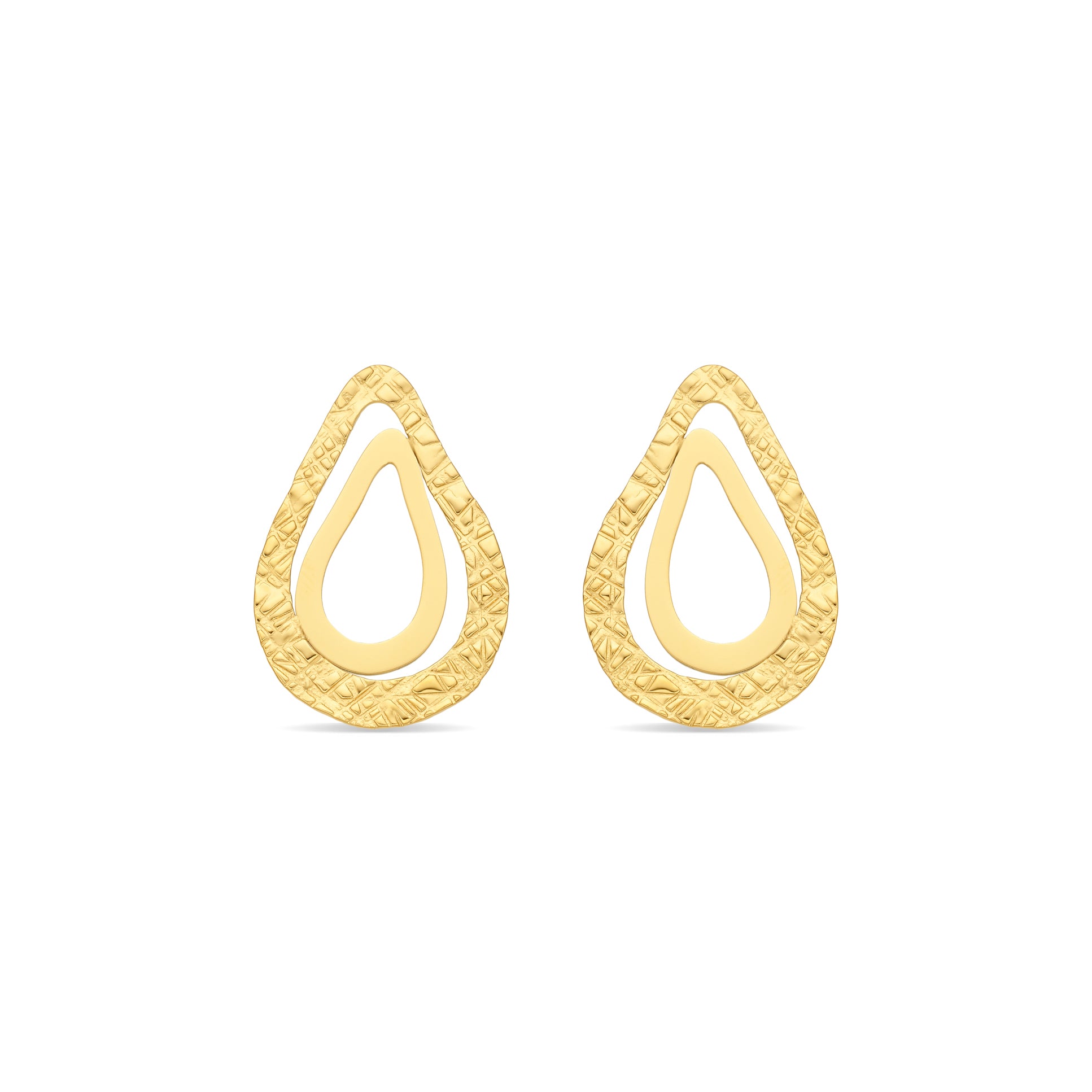 Pendientes acabado en oro amarillo de 18k - Damil