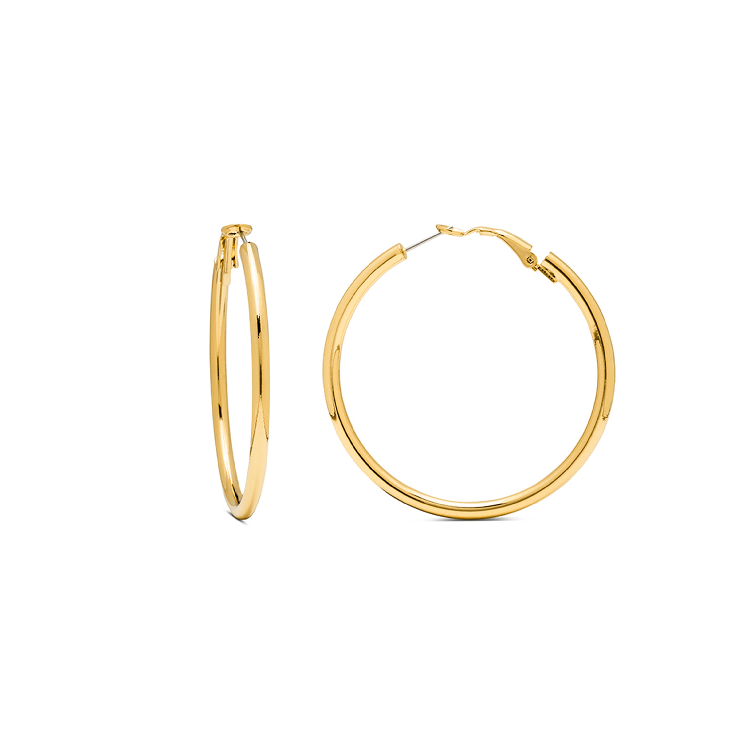 Pendientes de 45mm de diámetro acabado oro amarillo de 18K - Shashe