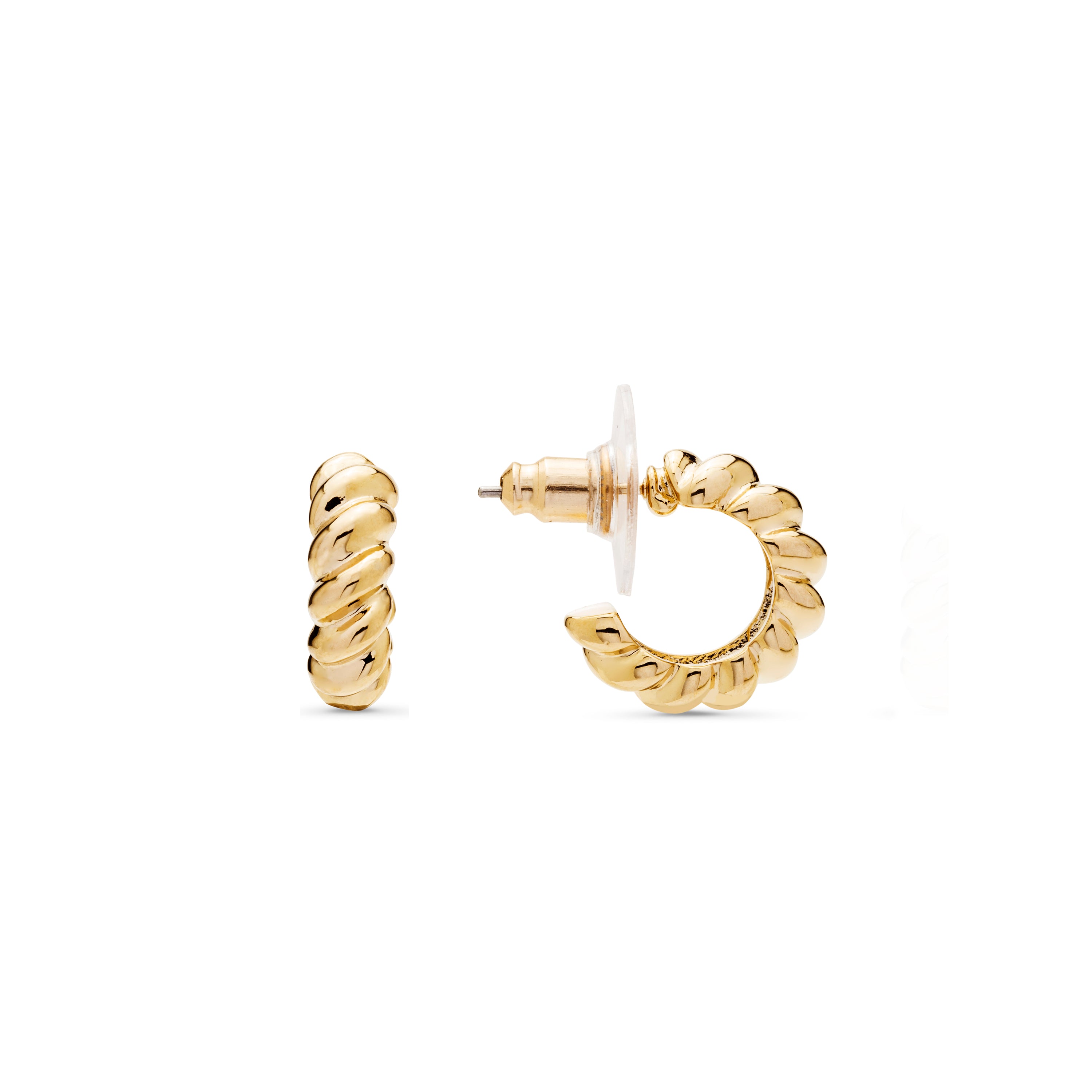 Pendientes acabados en oro amarillo de 18K - Tomven