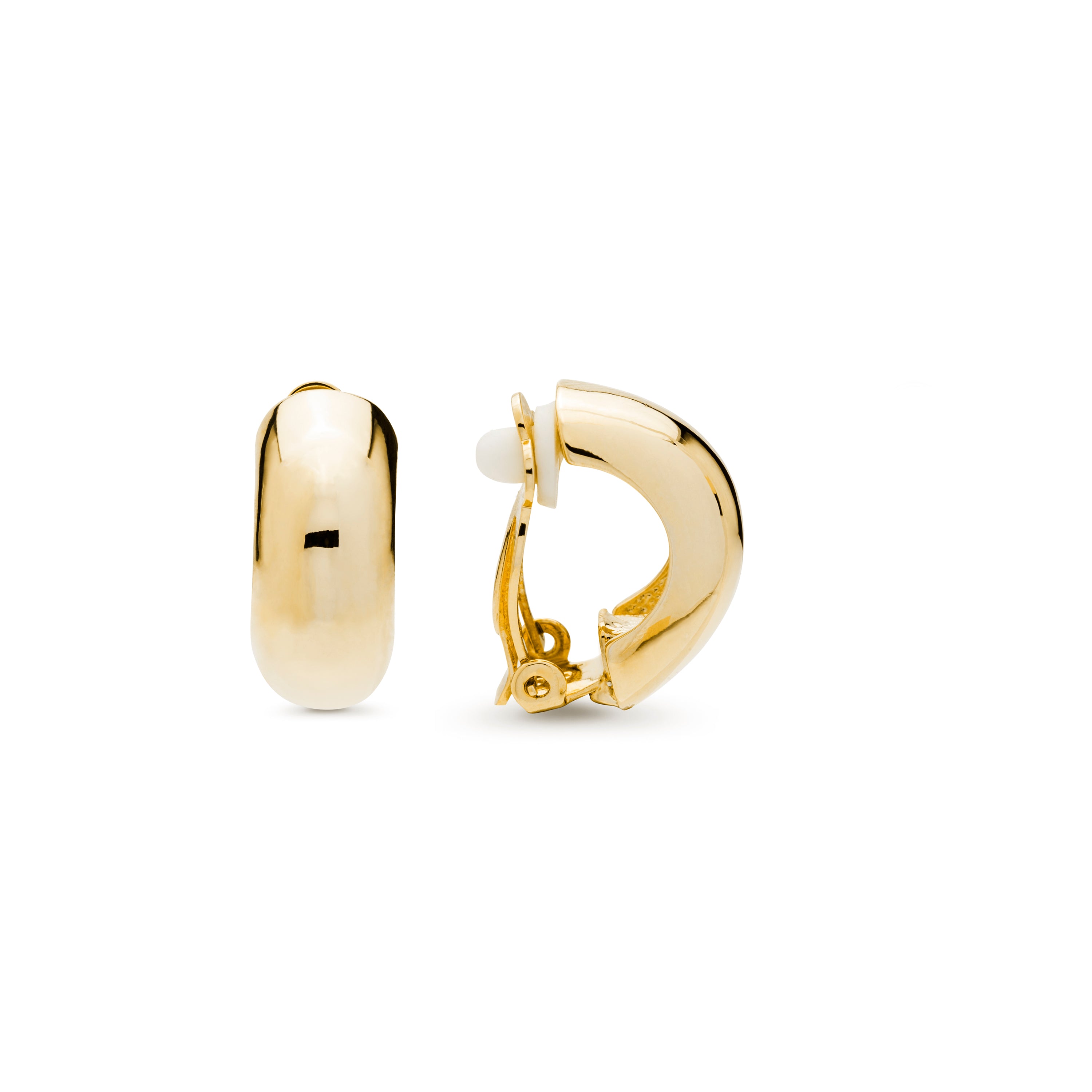 Pendientes acabados en oro amarillo de 18K - Kevda
