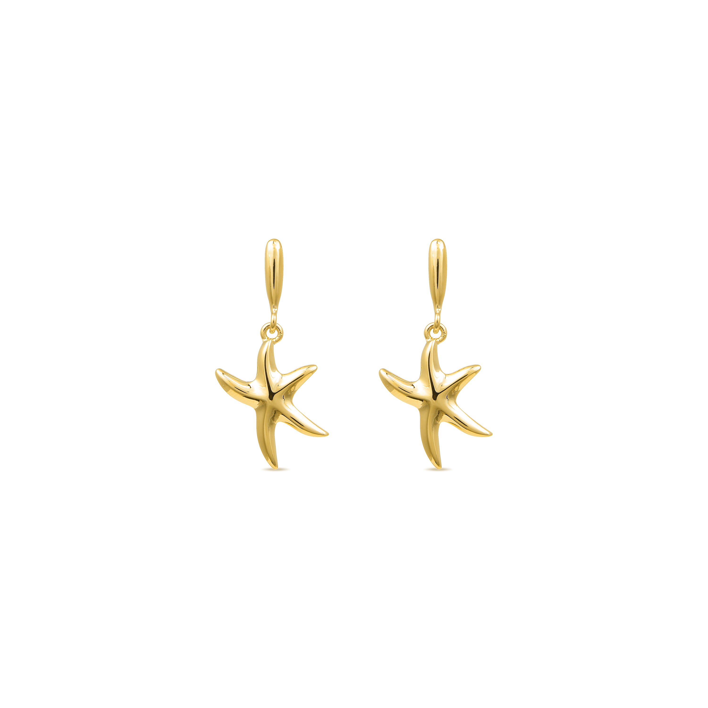 Pendientes acabados en oro amarillo de 18K - Snes