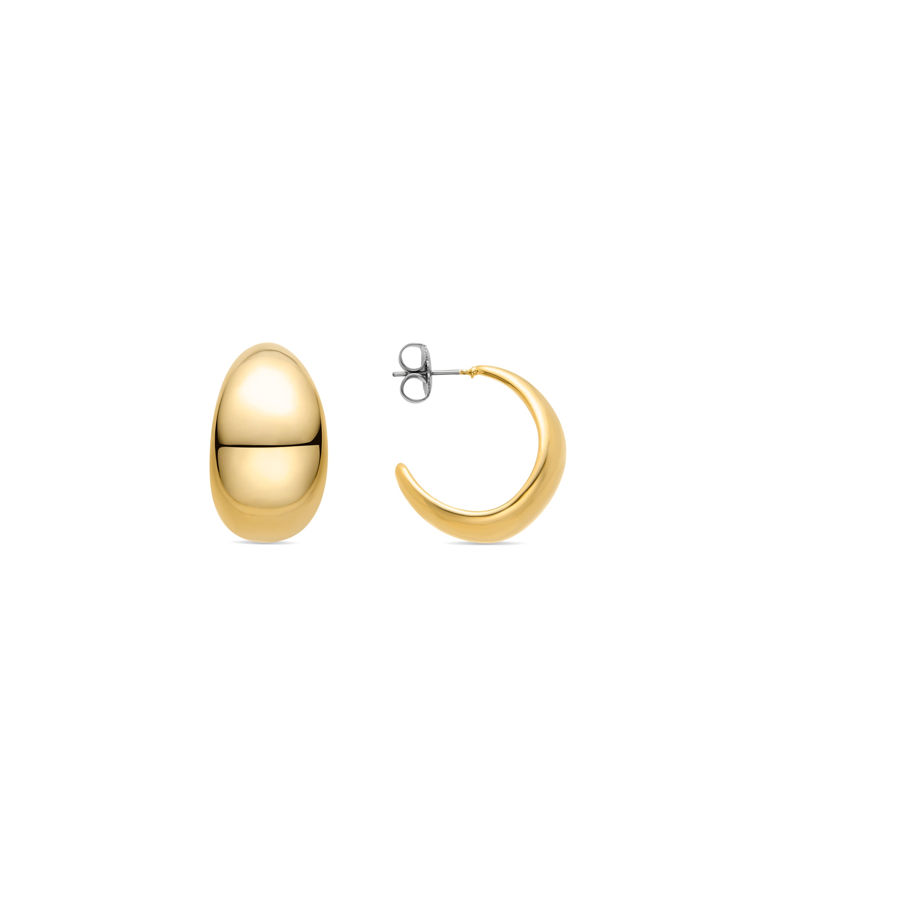 Pendientes acabados en oro amarillo de 18K - Elfay