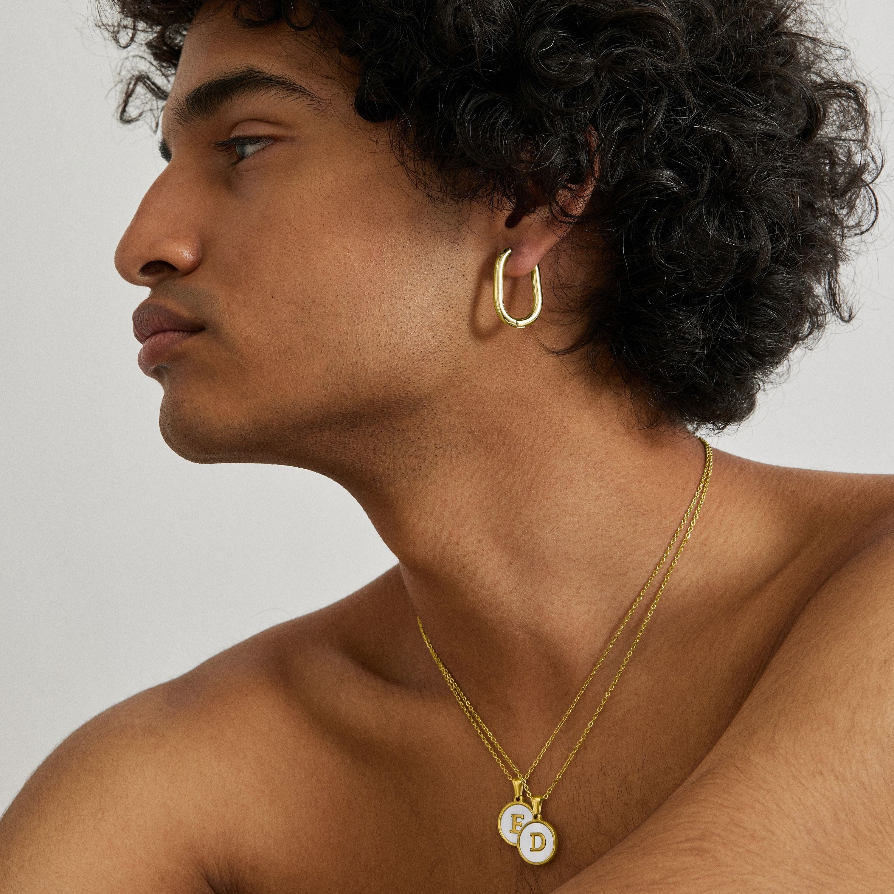 Pendientes acabados en oro amarillo de 18K - Lusdrid
