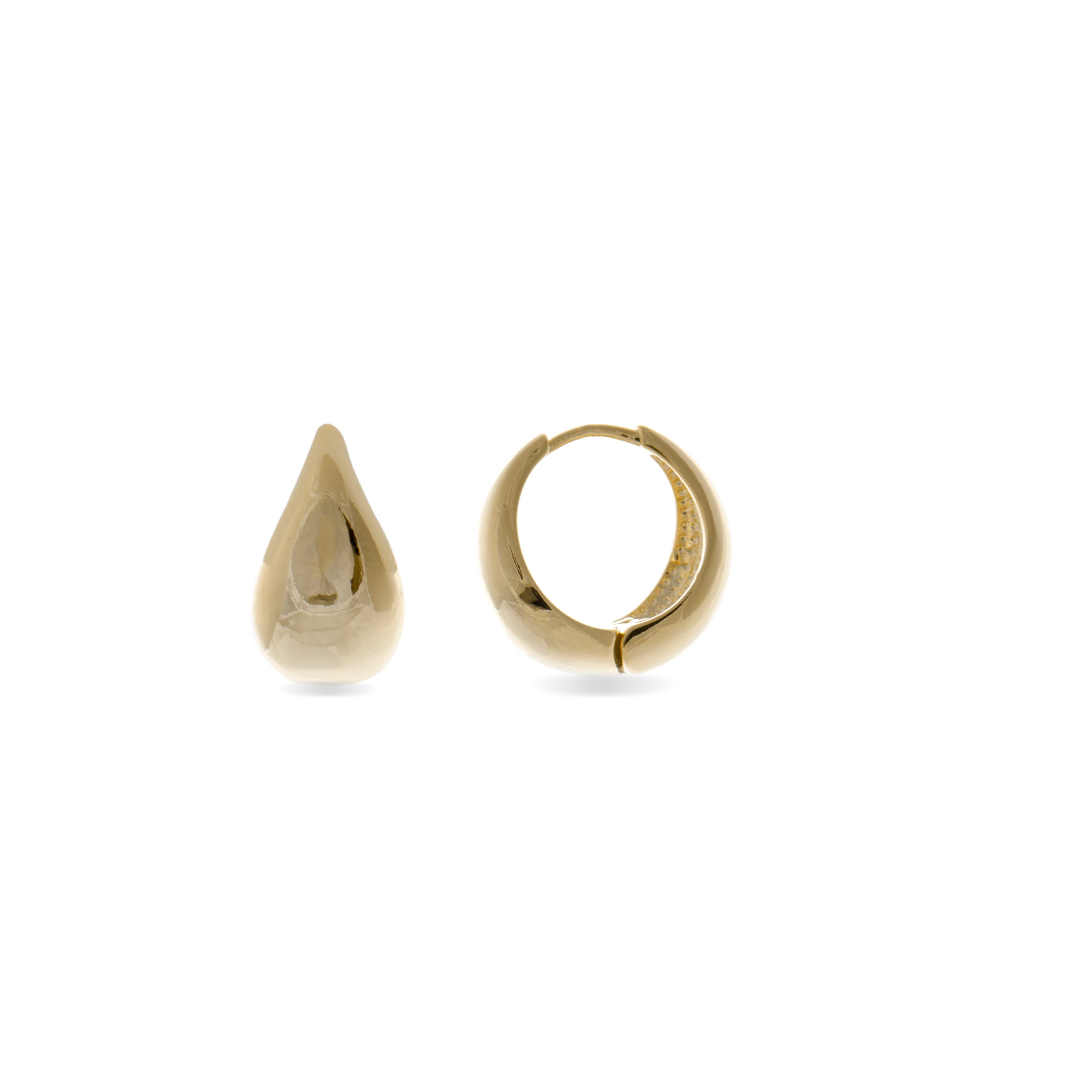 Pendientes acabados en oro amarillo de 18K - Ornoth