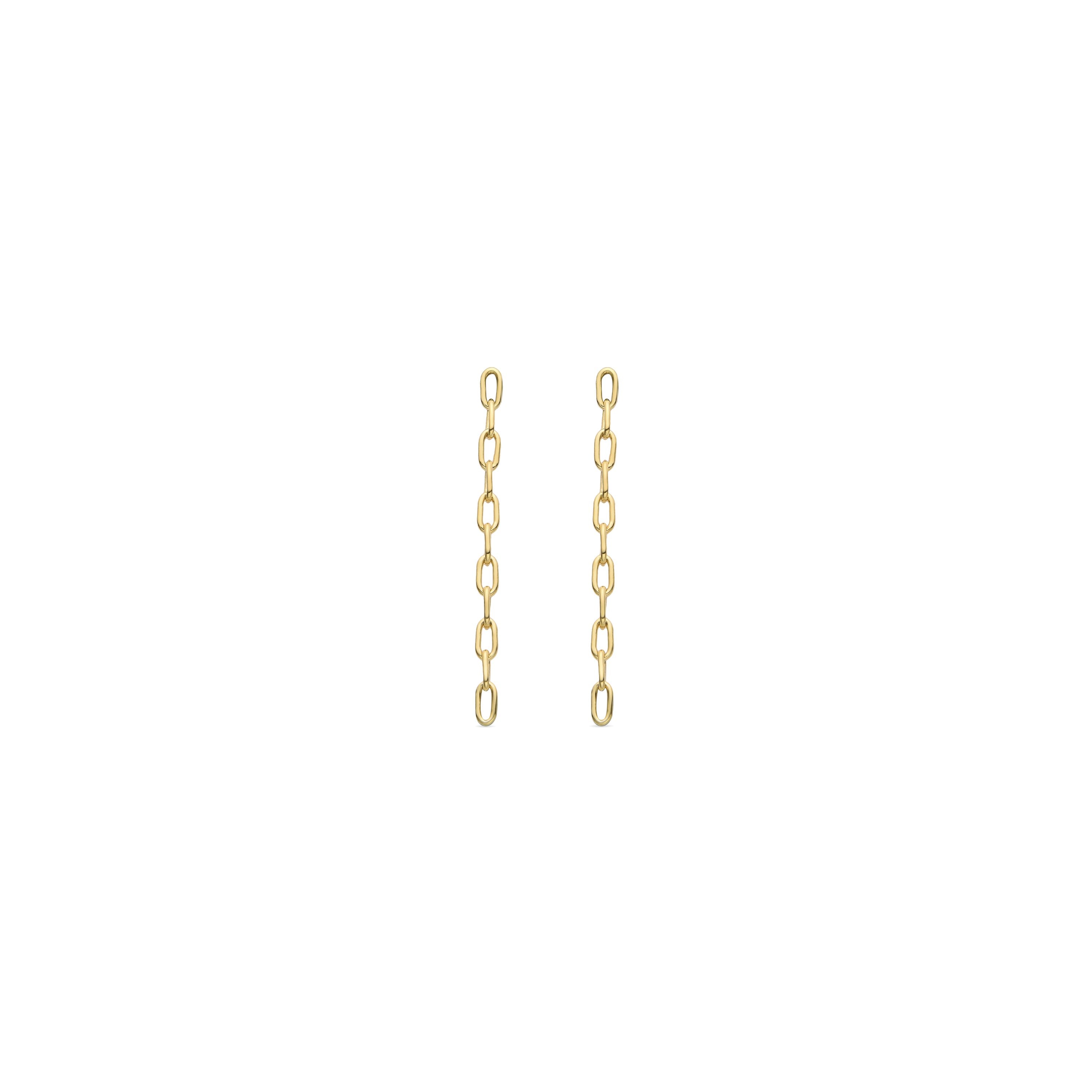 Pendientes acabados en oro amarillo de 18K - Ahud