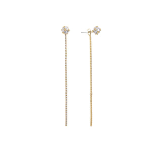 Pendientes acabado en baño oro amarillo 18K