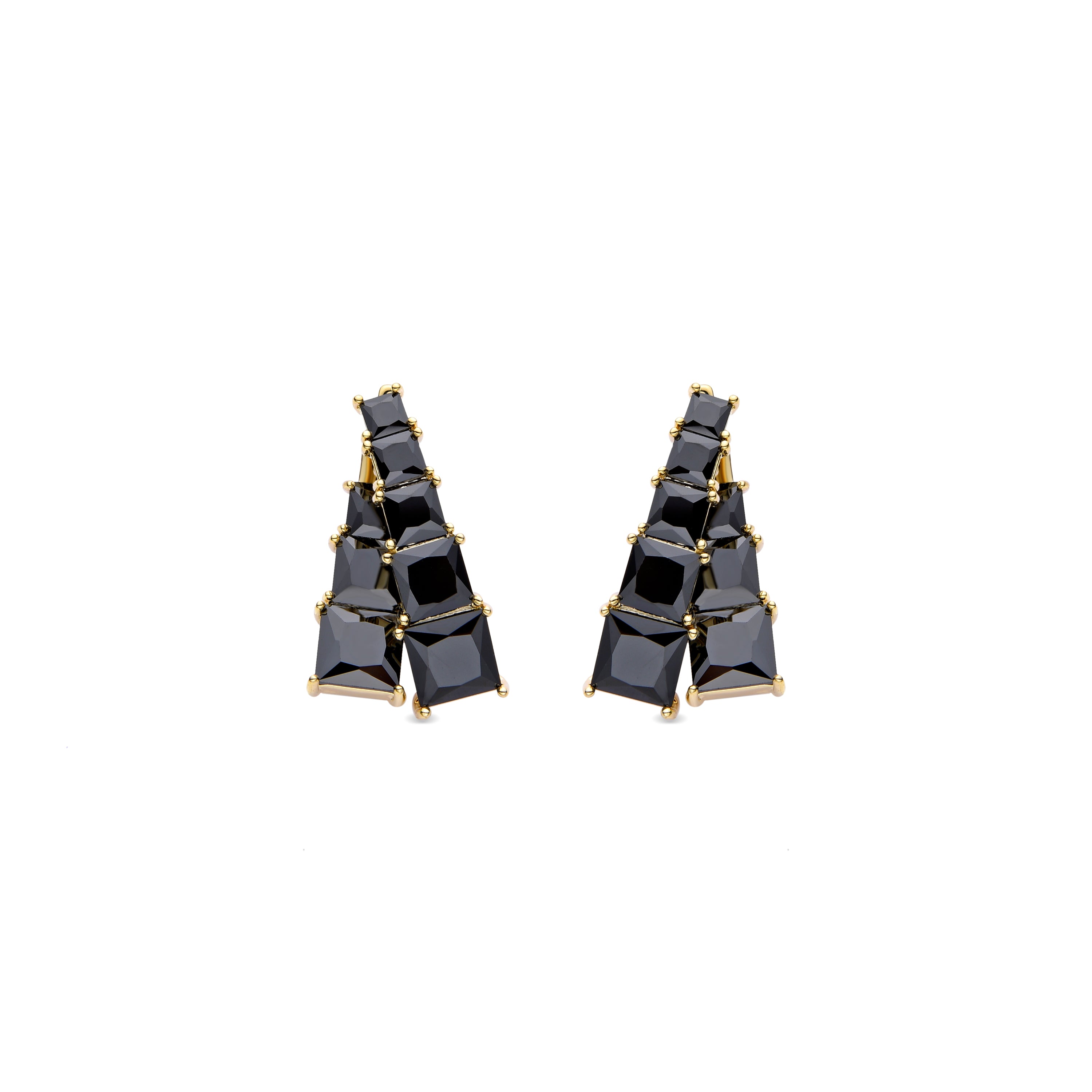Pendientes acabados en oro amarillo de 18K - Issa