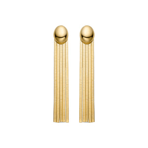 Pendientes acabados en oro amarillo 18K