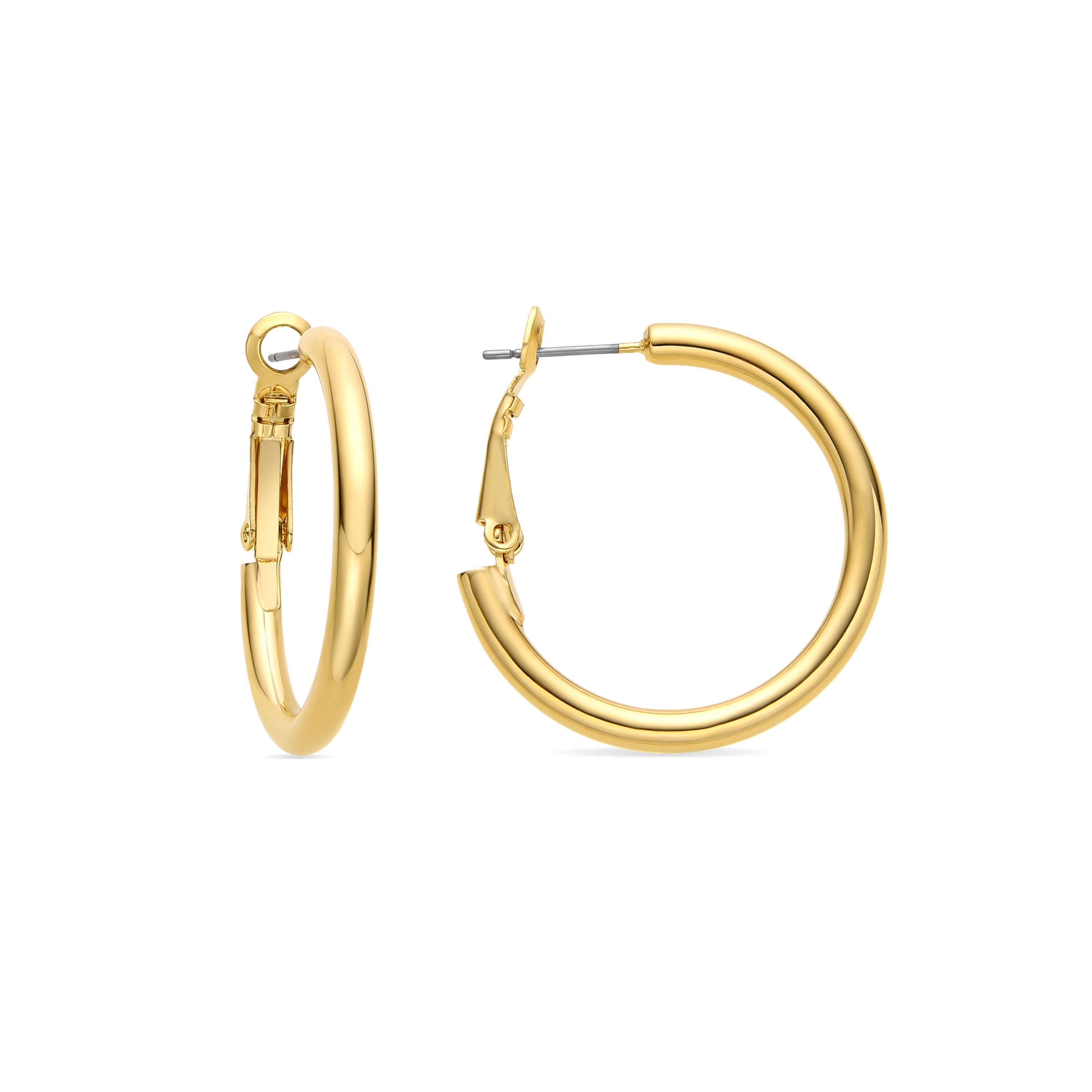 Pendientes de 30mm de diámetro acabado oro amarillo de 18k - Sadro