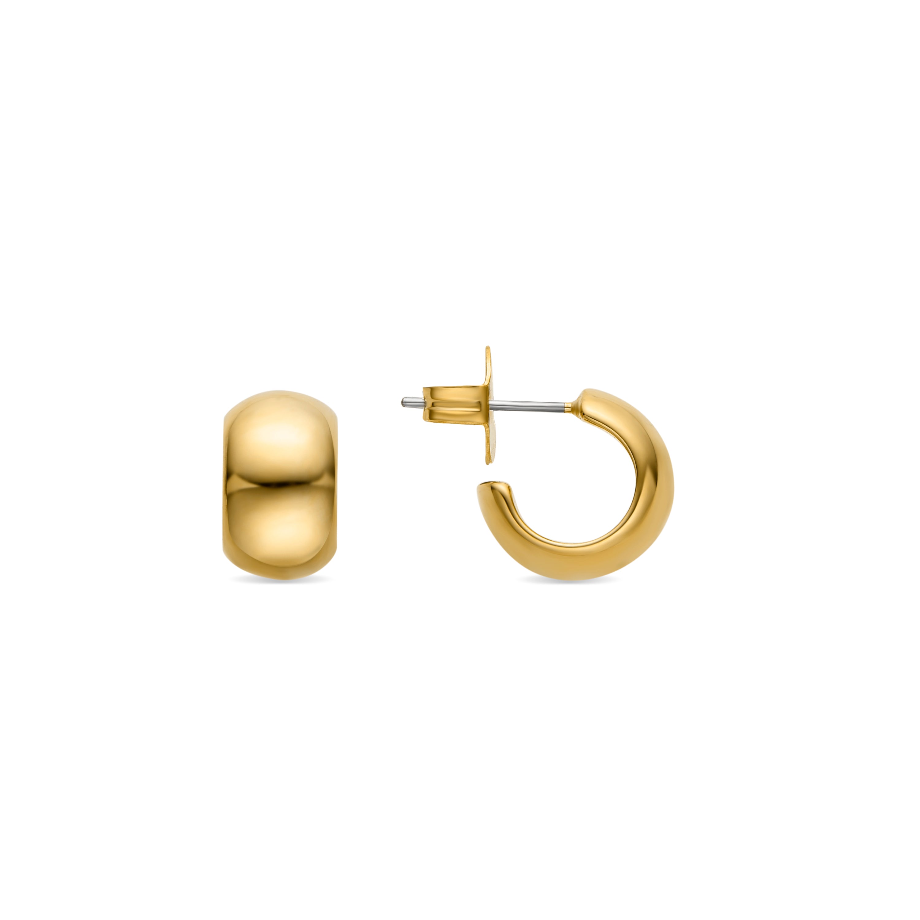 Pendientes de 20mm de diámetro acabado oro 18k - Metha