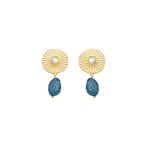 18k gold finish earrings