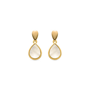 Pendientes acabado en oro 18k