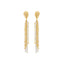 Boucles d'oreilles finies en or jaune 18 carats