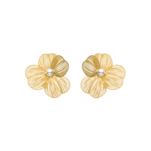 Pendientes acabados en oro amarillo 18k