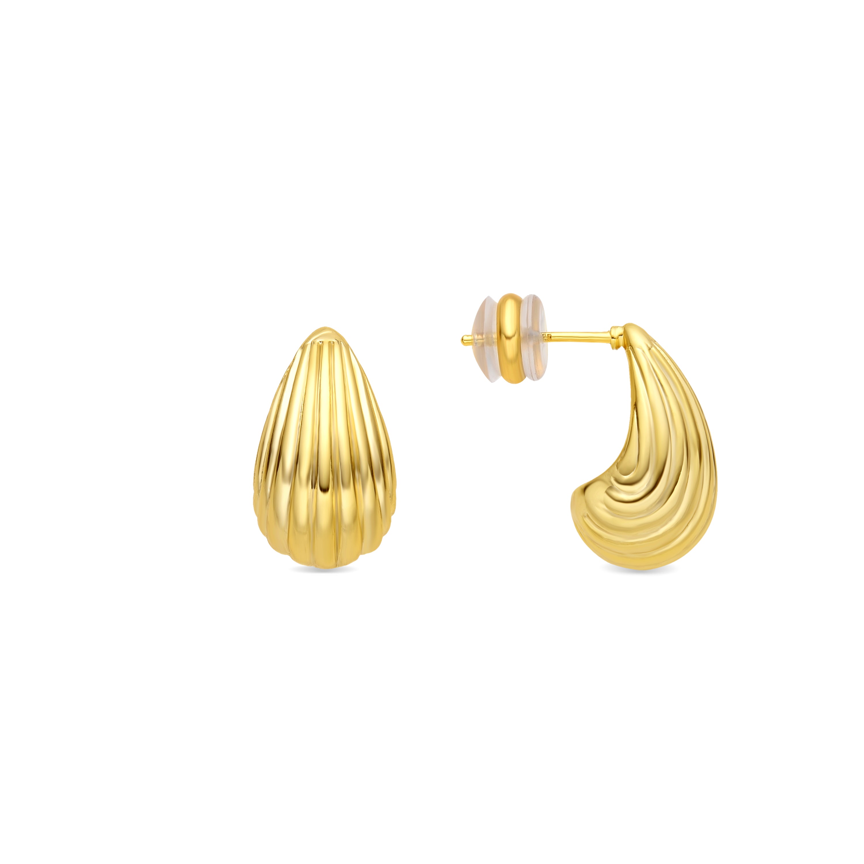 Pendientes acabado oro amarillo de 18k - Overin