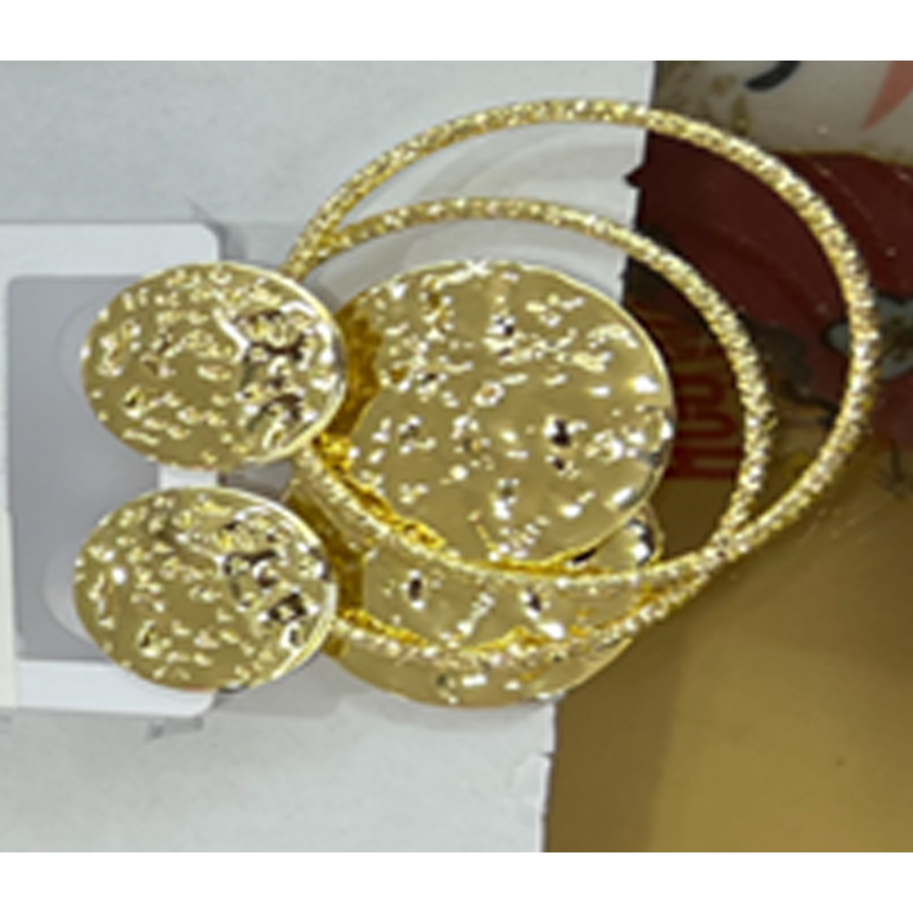 Pendientes acabado en oro amarillo de 18k - Bephan