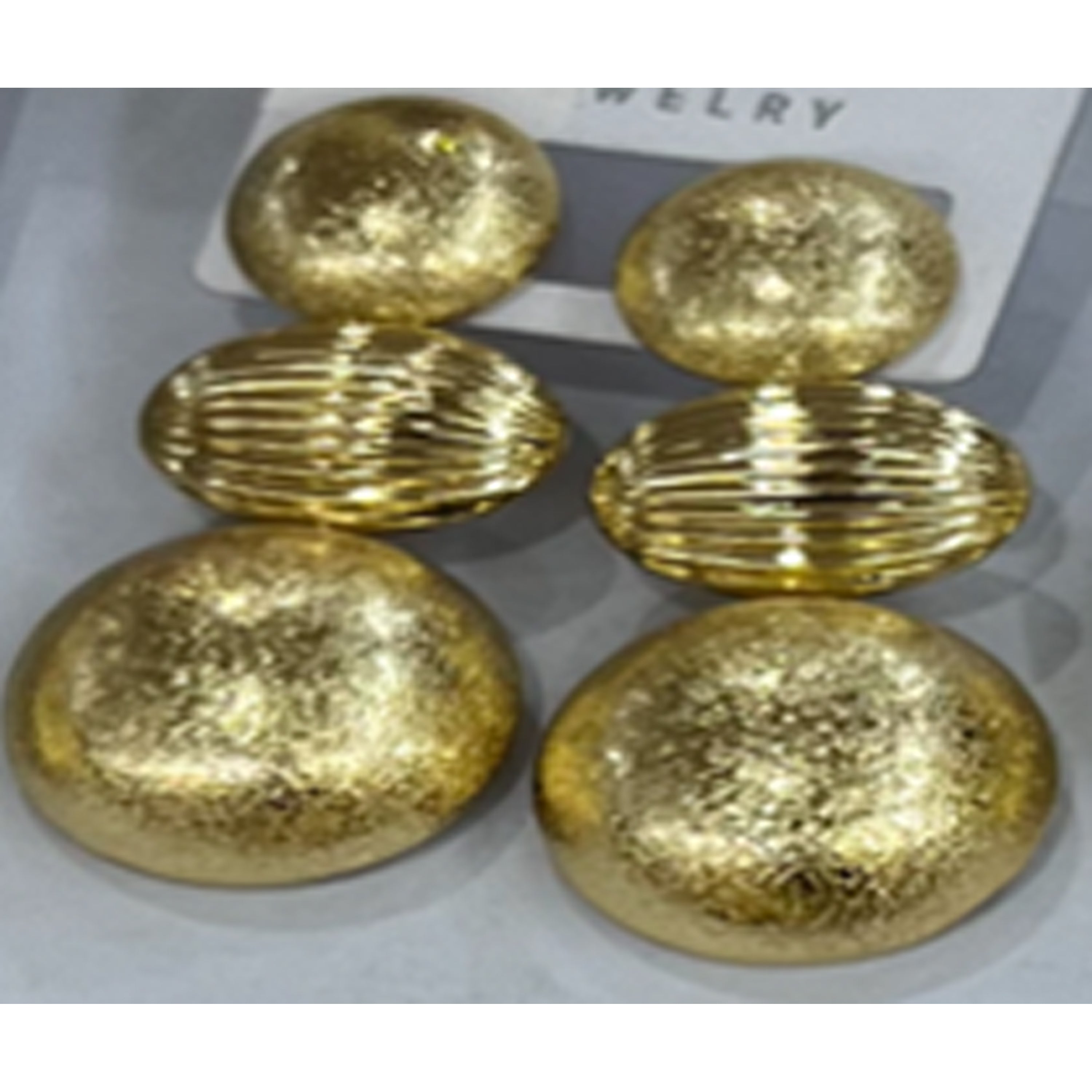 Pendientes acabado en oro amarillo de 18k - Iflem