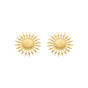 Pendientes acabados en oro amarillo 18K