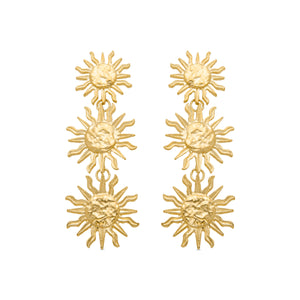 Pendientes acabados en oro amarillo 18K