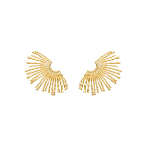 Pendientes acabados en oro amarillo 18K