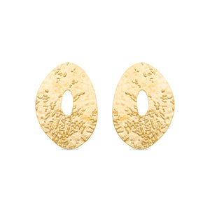 Pendientes acabados en oro amarillo 18K