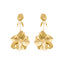 Pendientes acabados en oro amarillo 18K