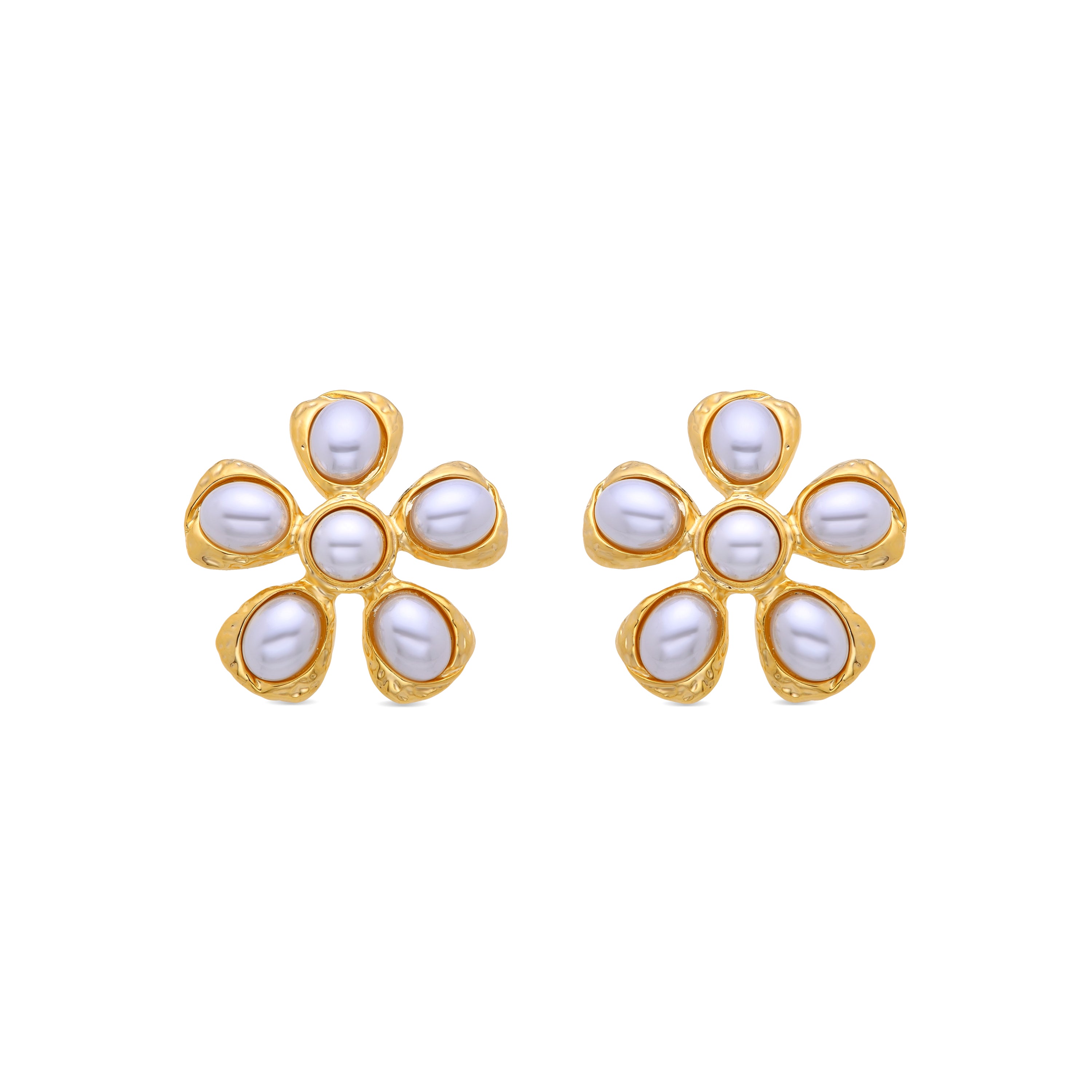 Pendientes acabados en oro amarillo de 18k - Thaub
