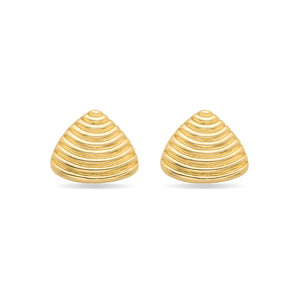 Pendientes acabados en oro amarillo 18k