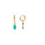 Boucles d'oreilles finies en or 18 carats