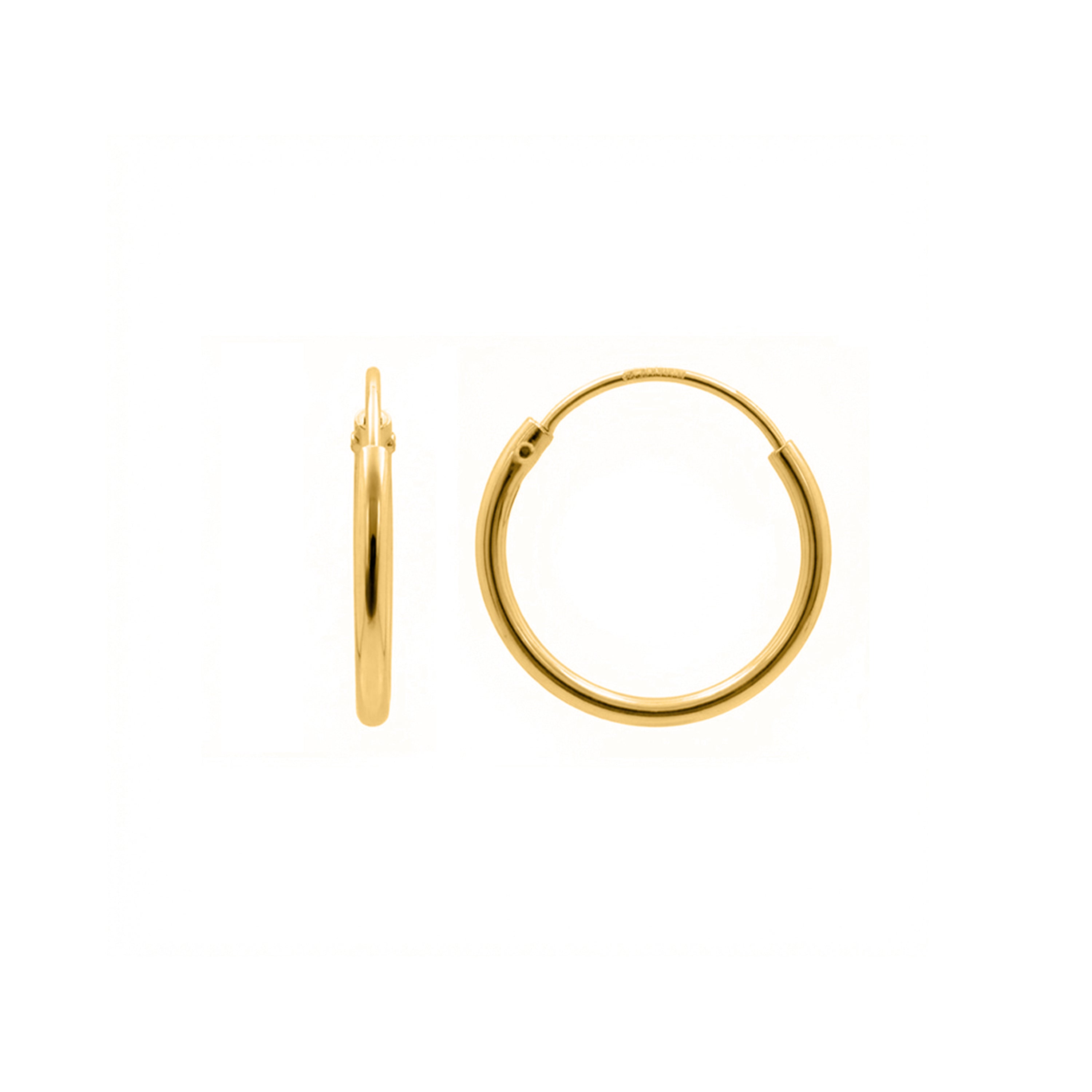 Pendientes acabado en oro amarillo de 18k - Sayna