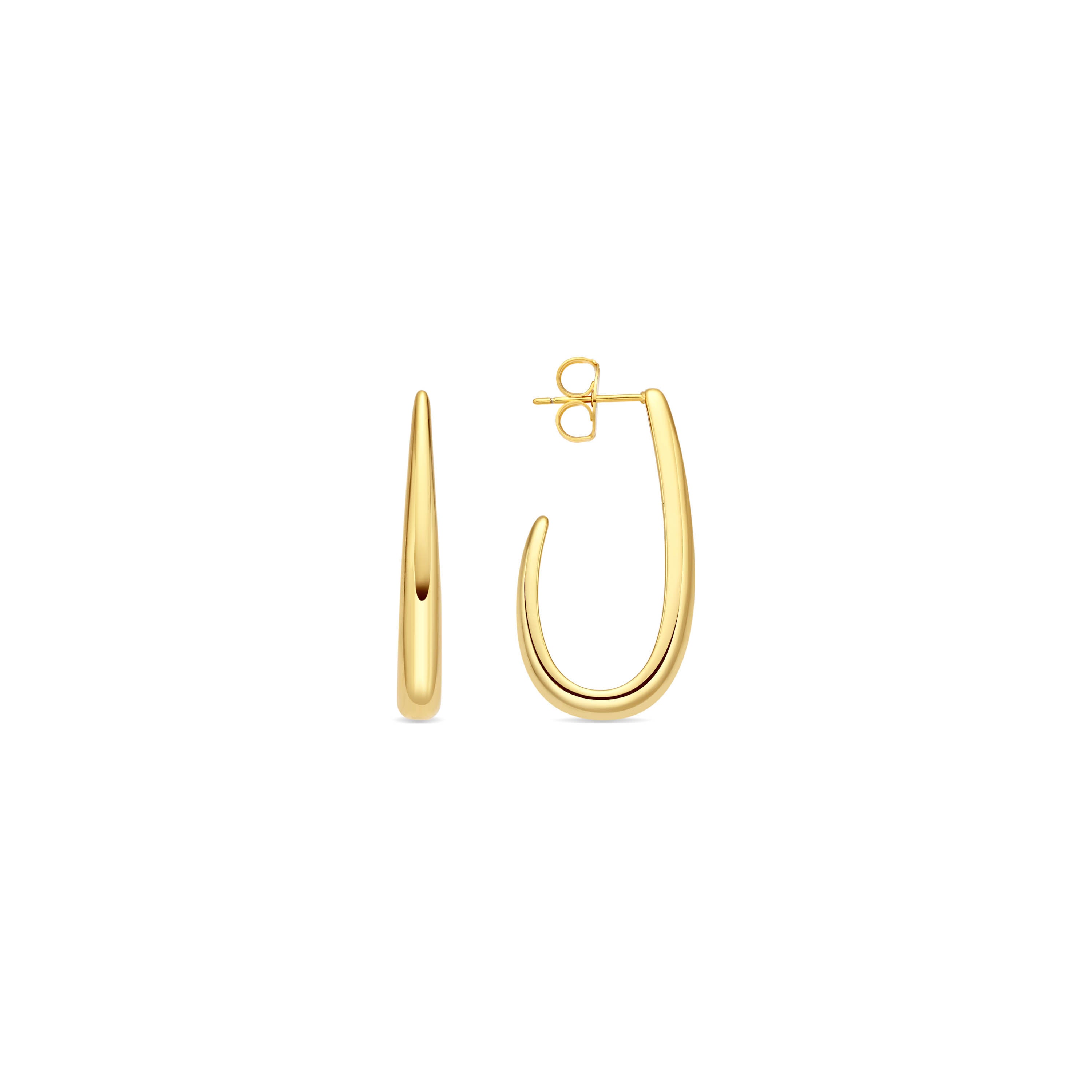Pendientes acabado en oro amarillo de 18k - Rirath
