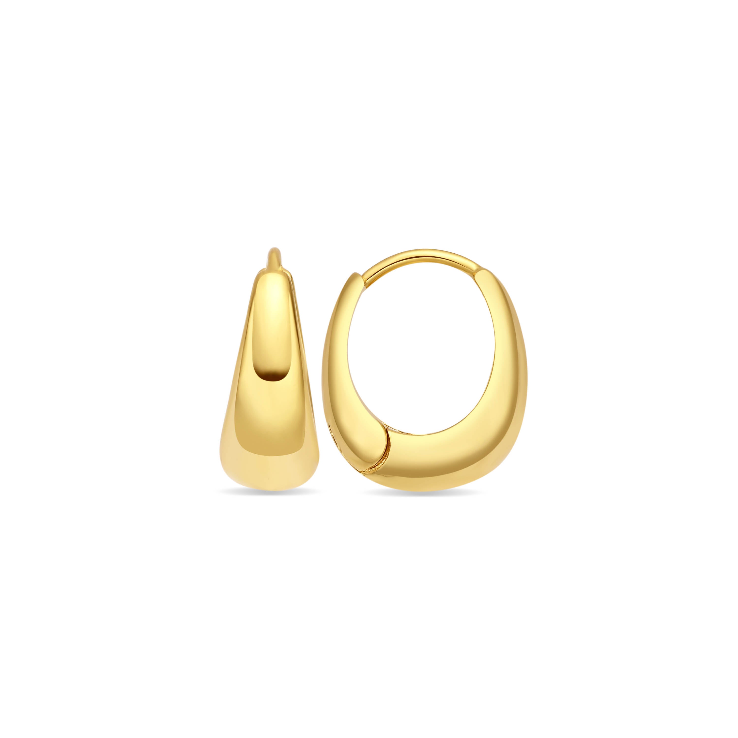 Pendientes acabado en oro amarillo de 18k - Nassal