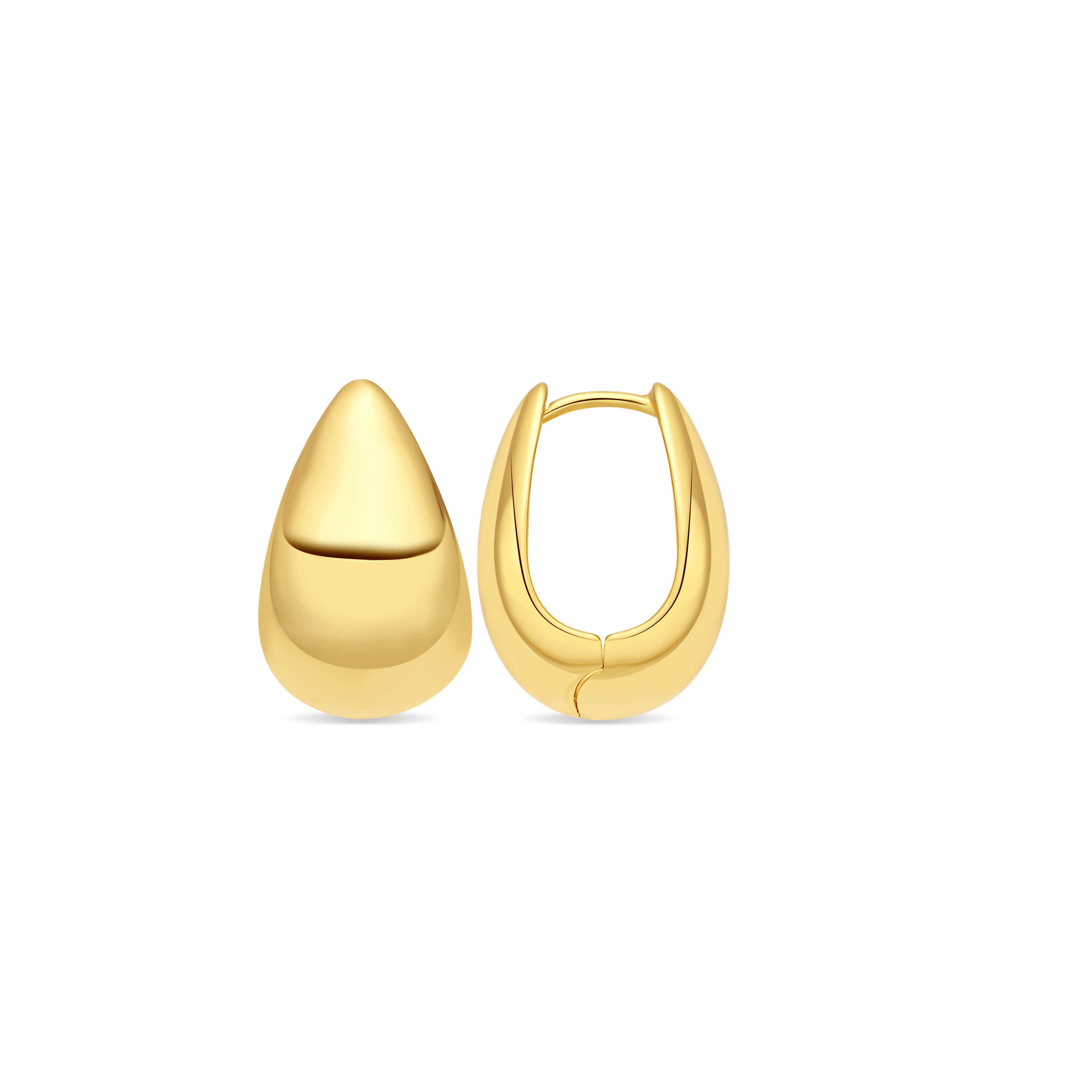 Pendientes acabado en oro amarillo de 18k - Nahau