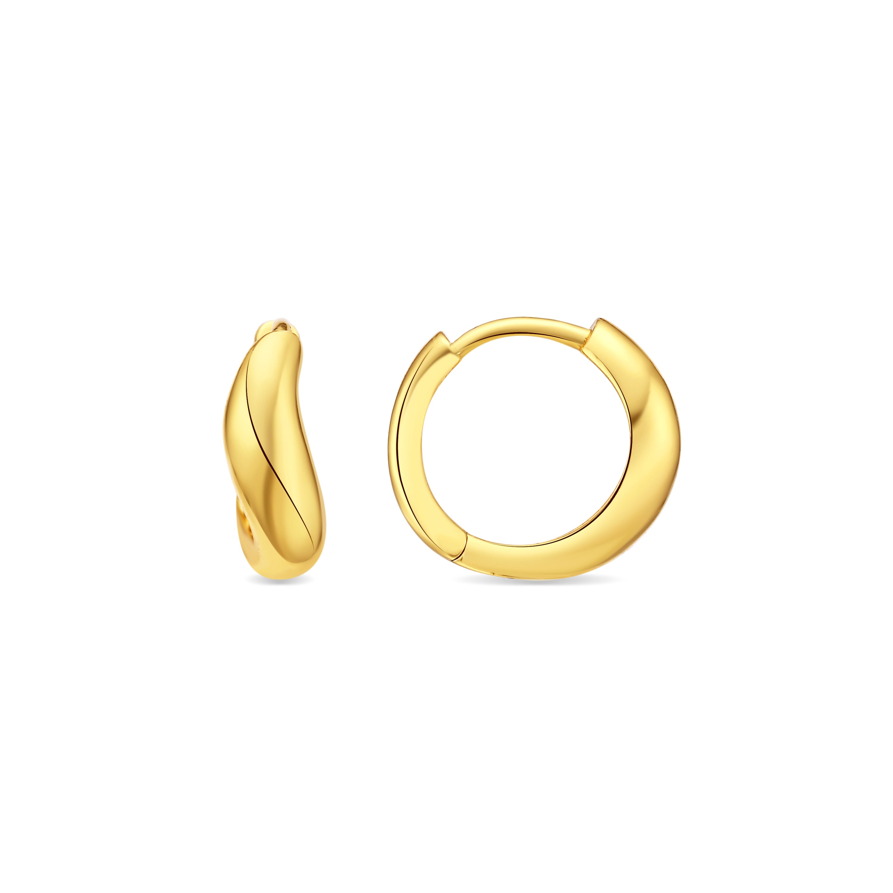 Pendientes acabado en oro amarillo de 18k - Lanwise