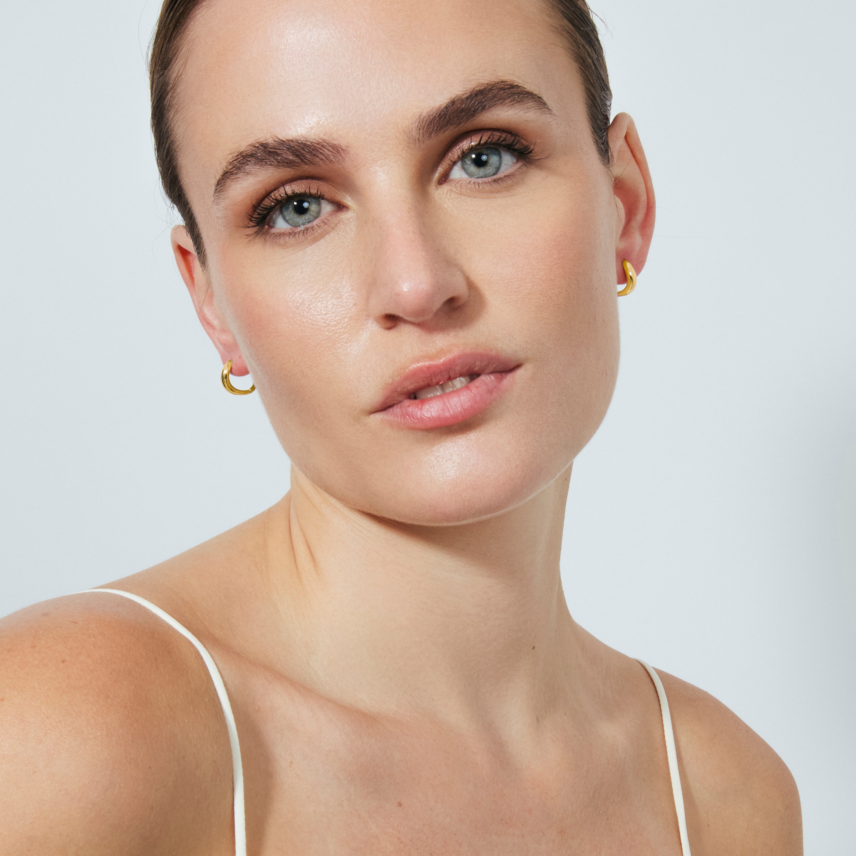 Pendientes acabado en oro amarillo de 18k - Lanwise