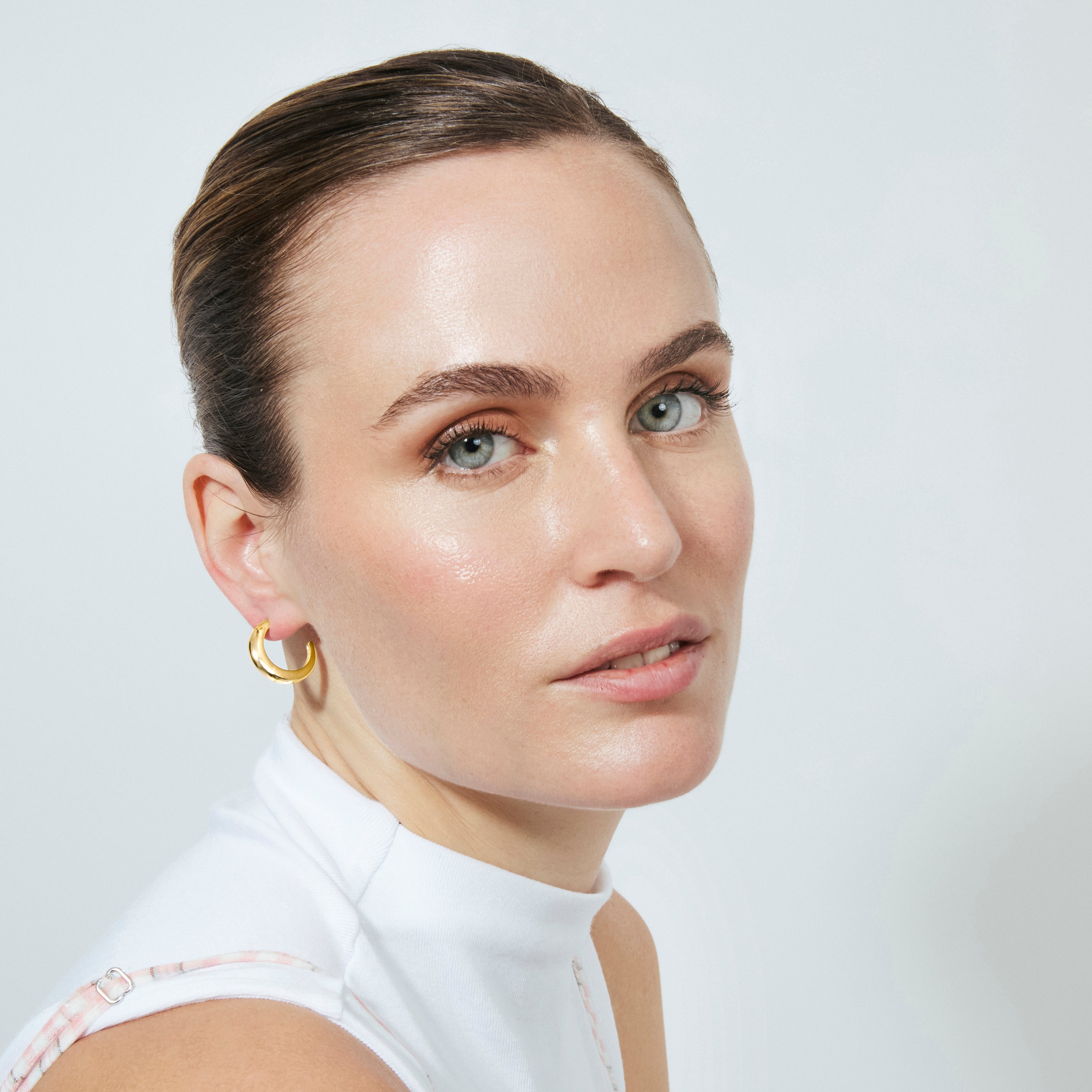 Pendientes acabado en oro amarillo de 18k - Tindia