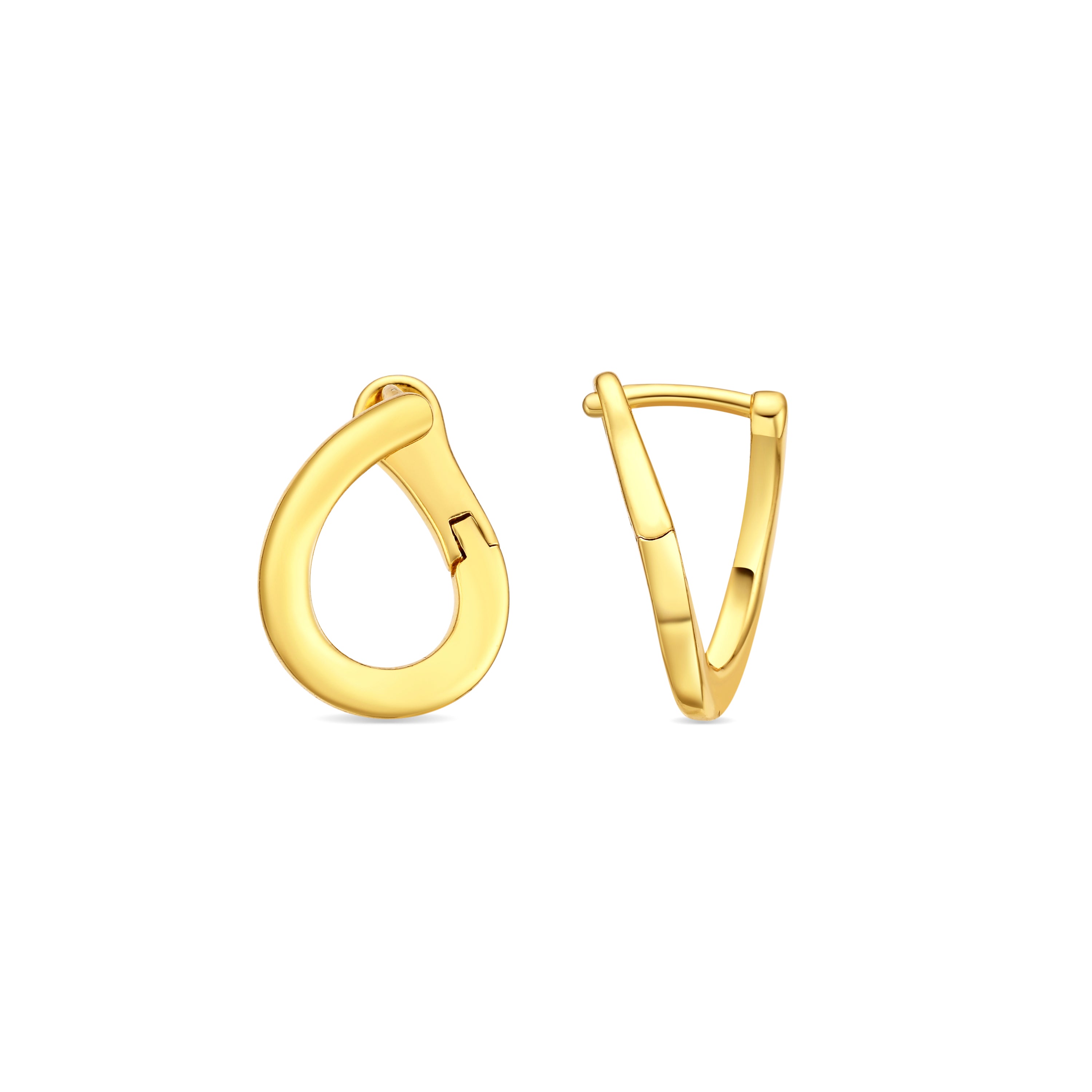 Pendientes acabado en oro amarillo de 18k - Krith