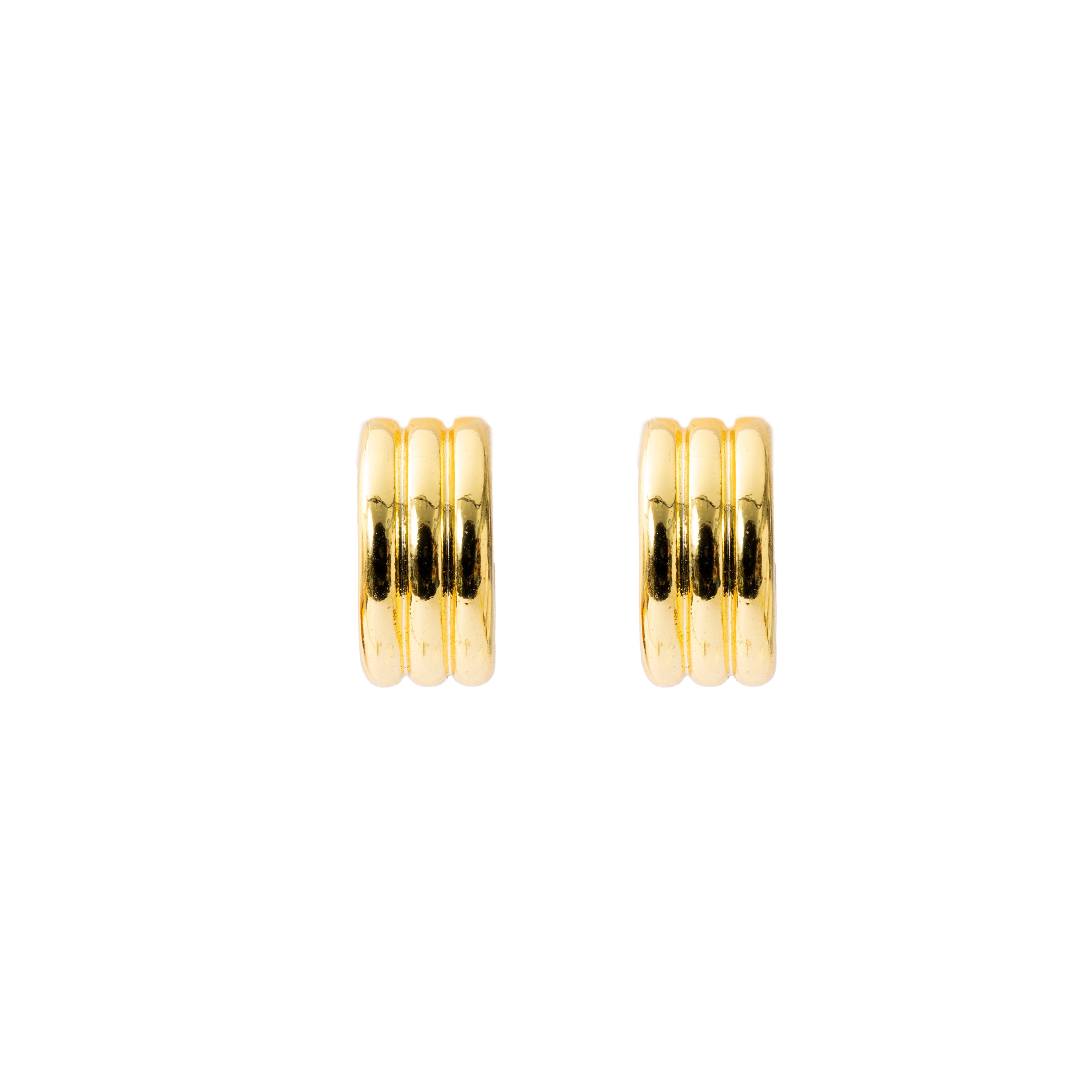 Pendientes Sungi acabado en oro amarillo de 18k