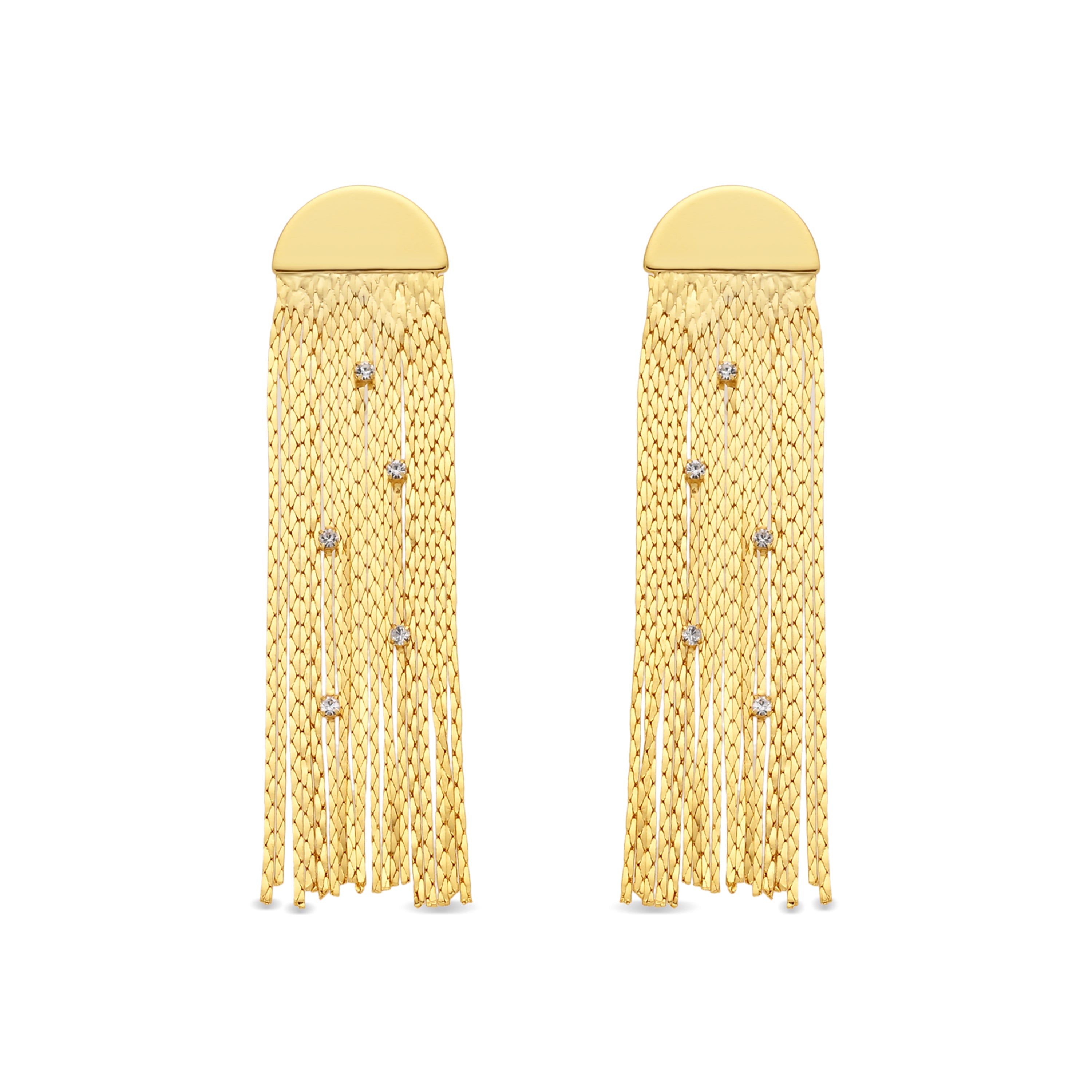 Pendientes acabado en oro amarillo de 18k - Edhelya