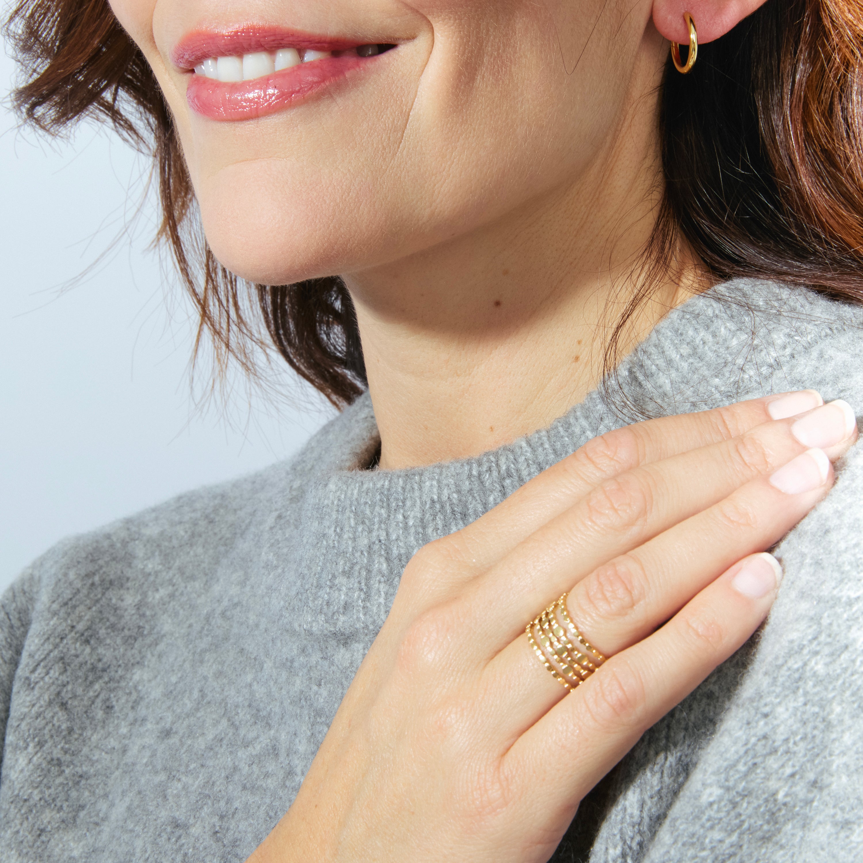 Anillo acabado en oro amarillo de 18K - Zaie
