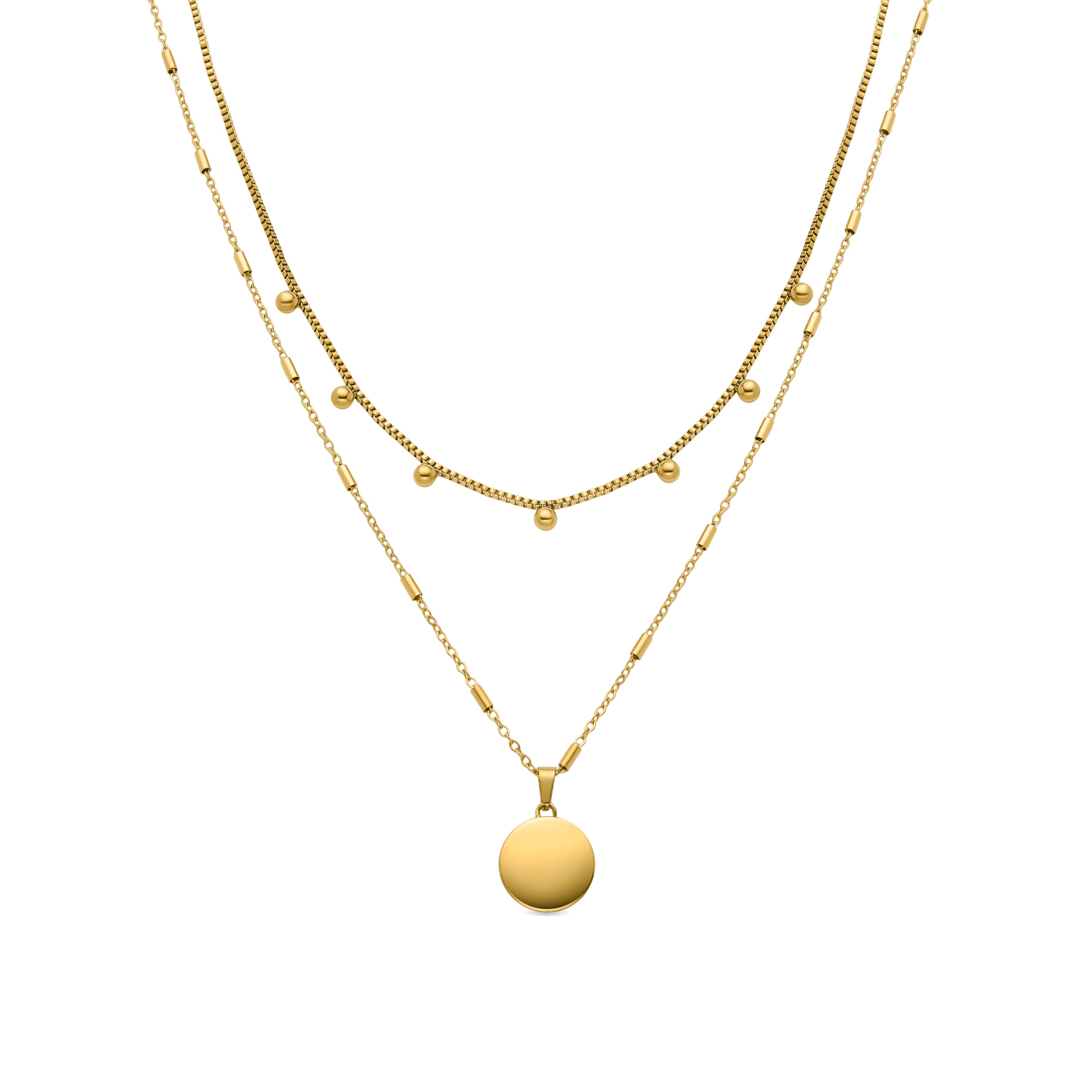 Collar acabado en oro amarillo de 18K - Nehi