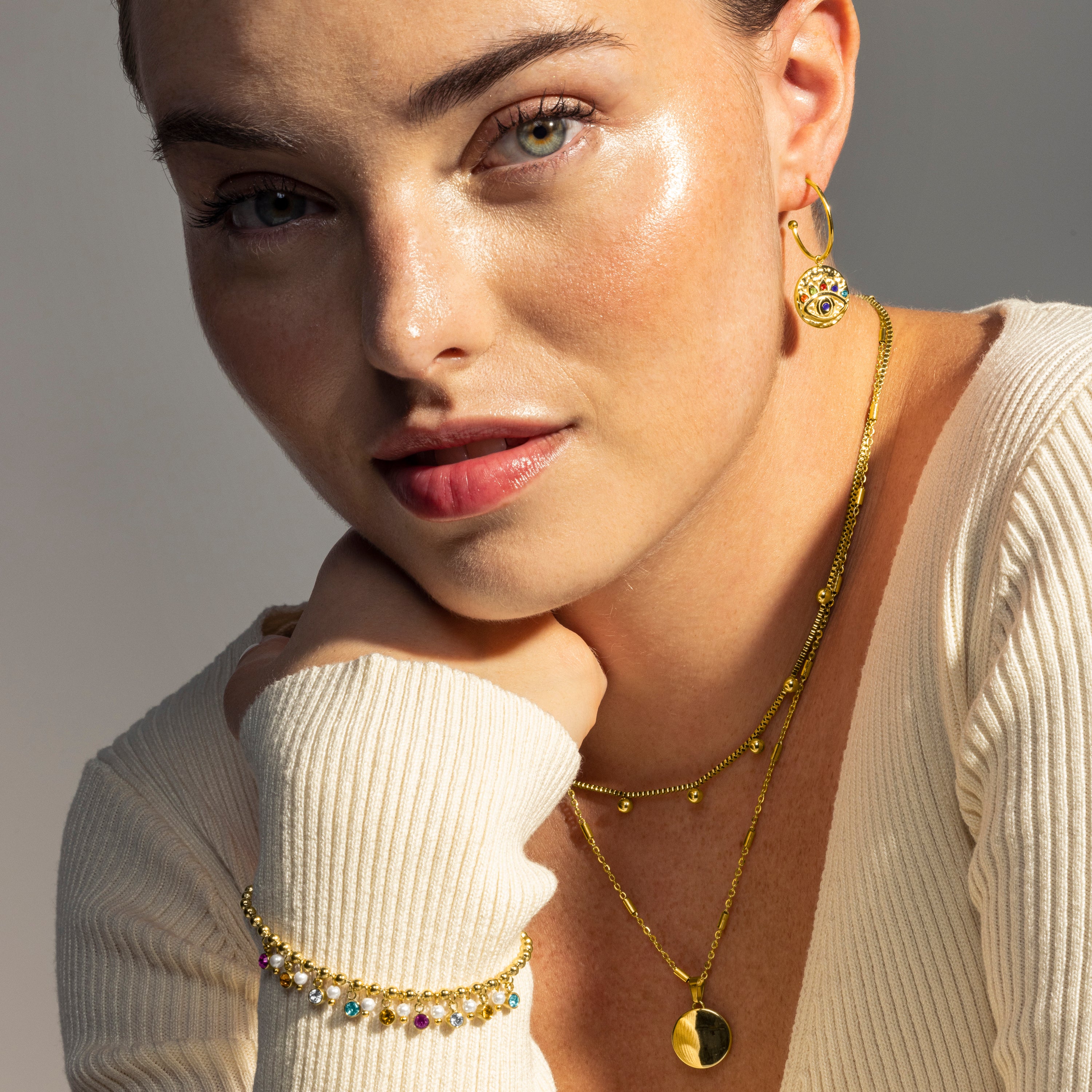 Collar acabado en oro amarillo de 18K - Nehi