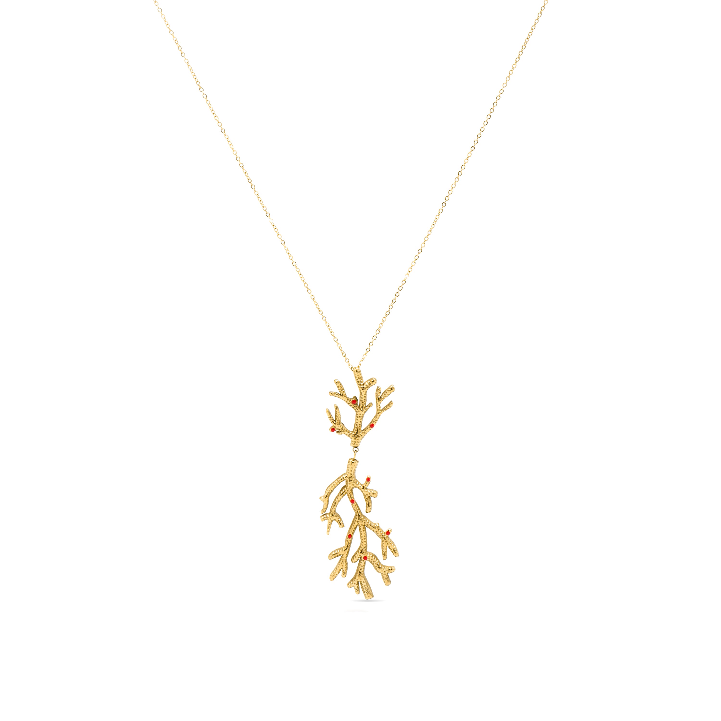 18k gold-finished necklace - Ikuzol