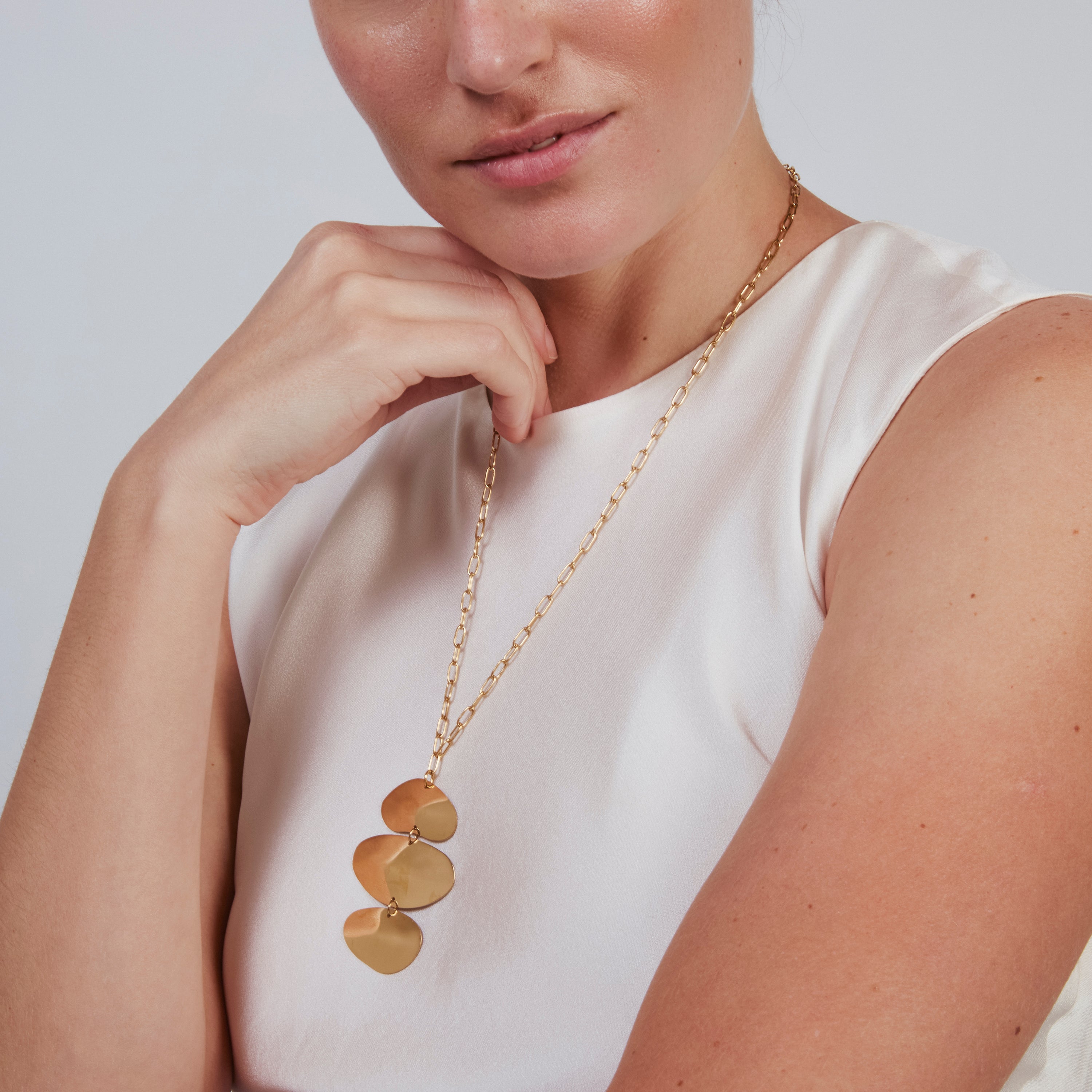 Collar acabado en oro amarillo de 18k - Zithad