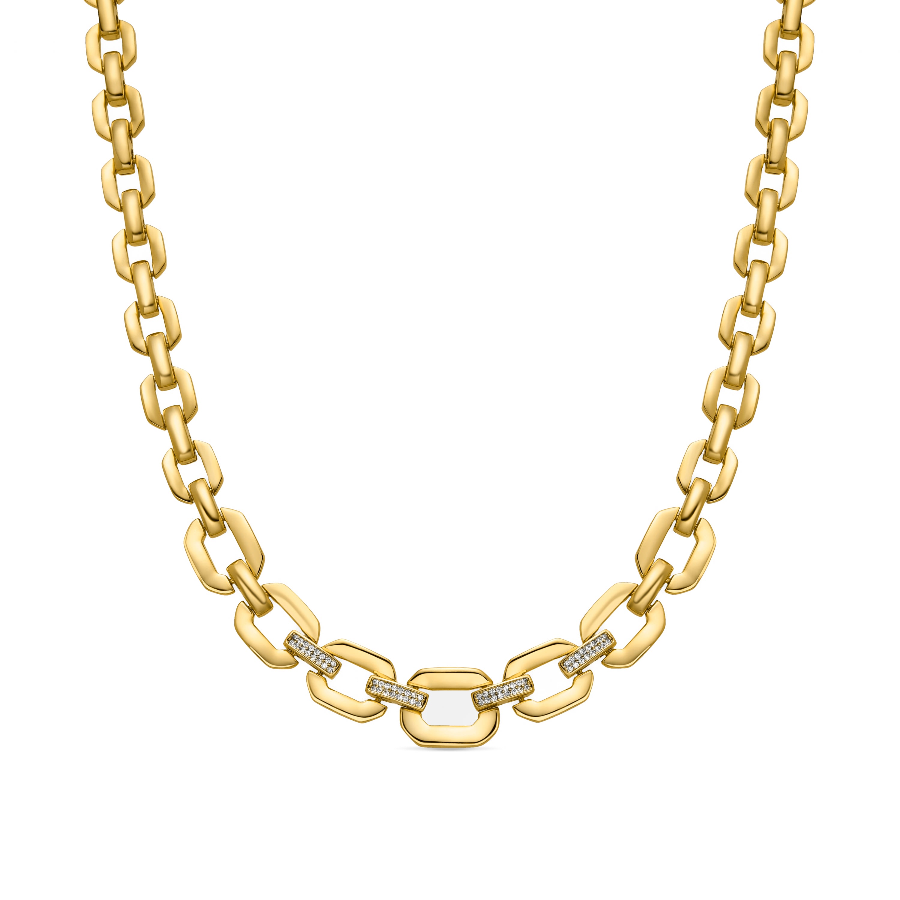 Collier avec Zircone Brillante finition or 18k - Wigne